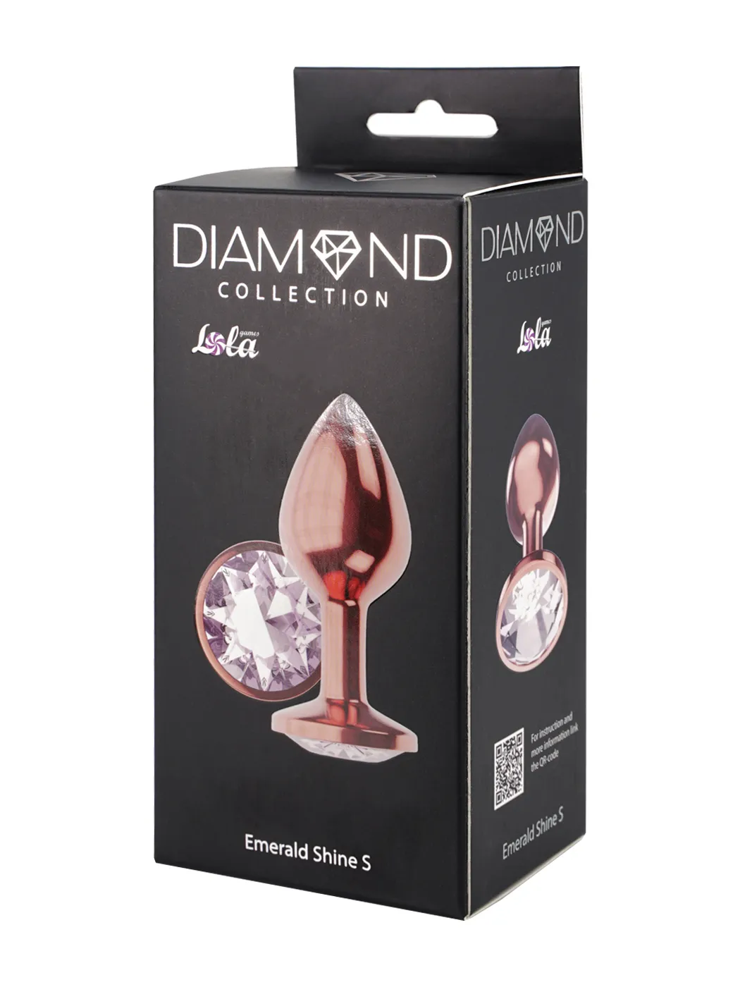 анальная пробка diamond moonstone shine s розовое золото 4021-01lola в Перми
