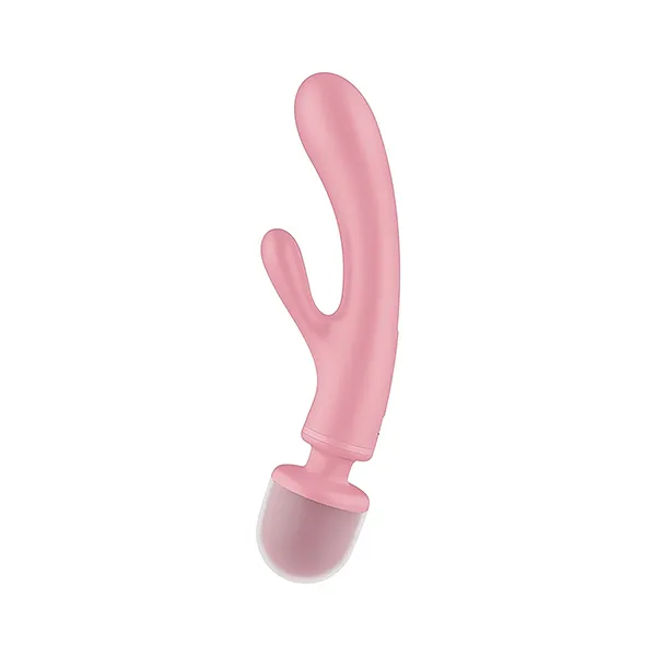 универсальный массажер ванд-кролик satisfyer triple lover, розовый в Перми