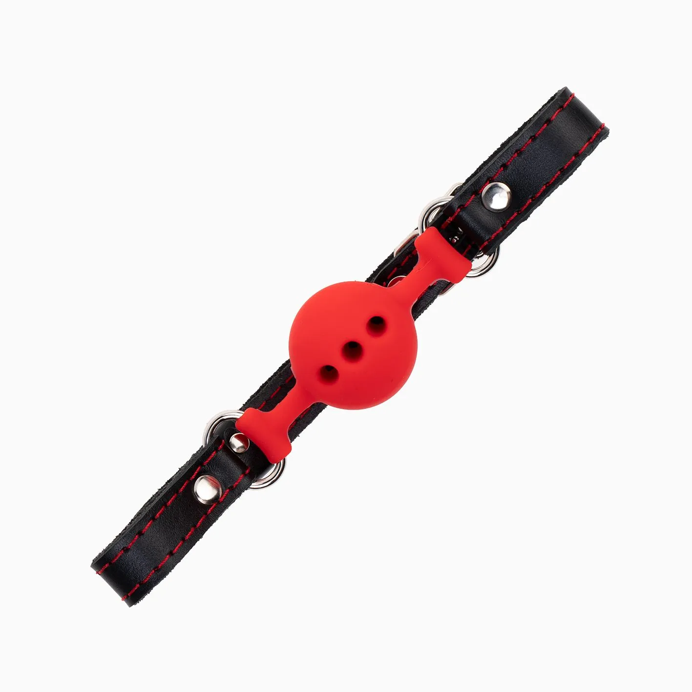 кляп pink rabbit с красным силиконовым шариком (красная строчка) в Перми