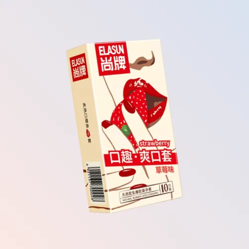 презервативы elasun strawberry №10 ультратонкие, без смазки, для орального секса в Перми