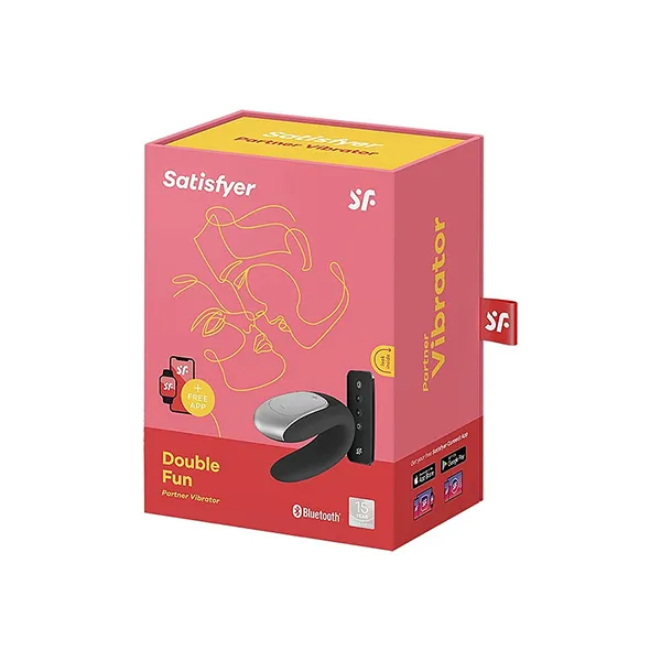 вибростимулятор для пар satisfyer double fun, черный в Перми
