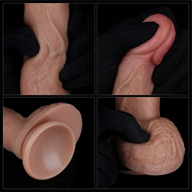 фаллоимитатор реалистичный lovetoy на присоске 18 см, телесный в Перми