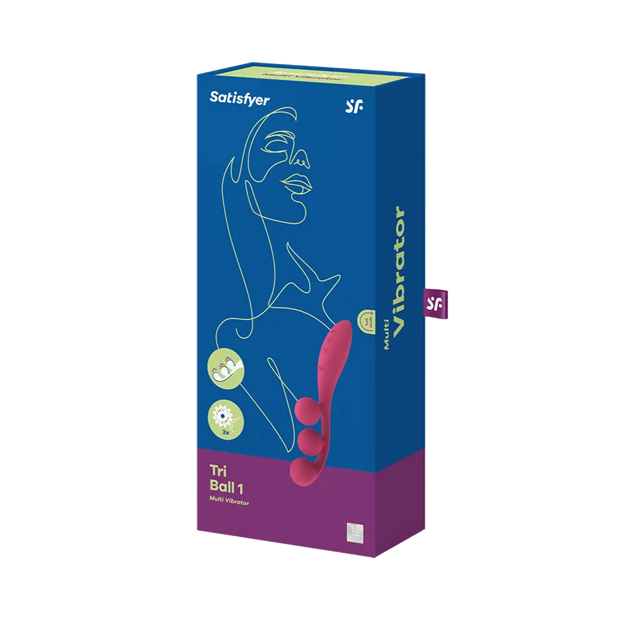 мульти-вибратор satisfyer tri ball 1 red 018263sa в Перми