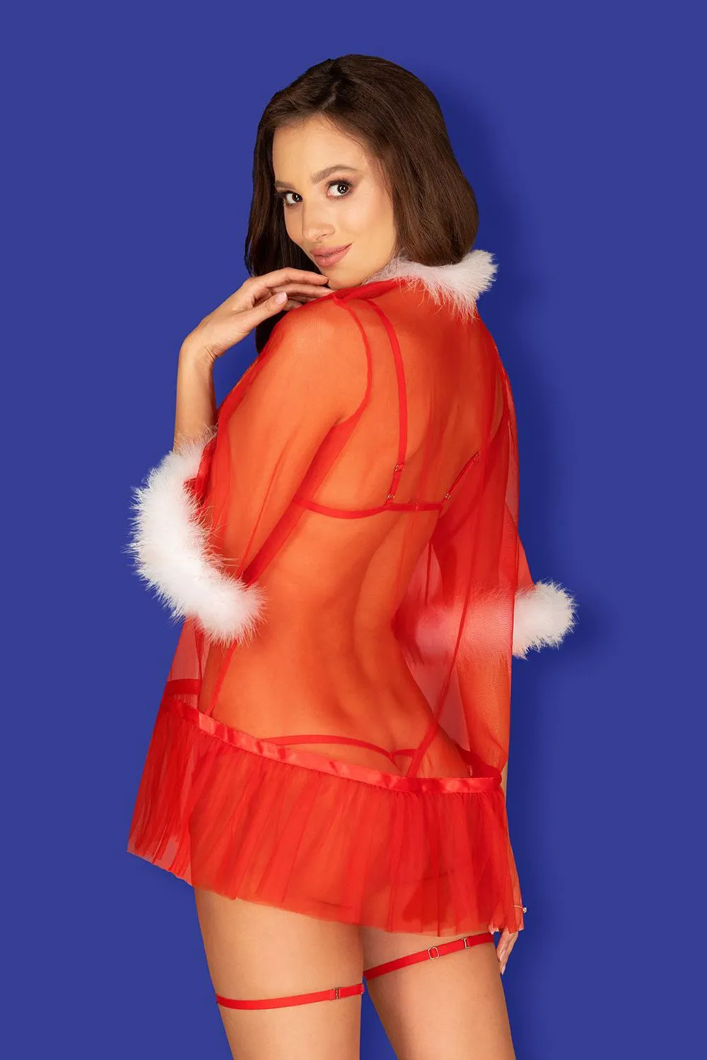 Эротическое соблазнительный новогодний пеньюар obsessive santasia в Перми