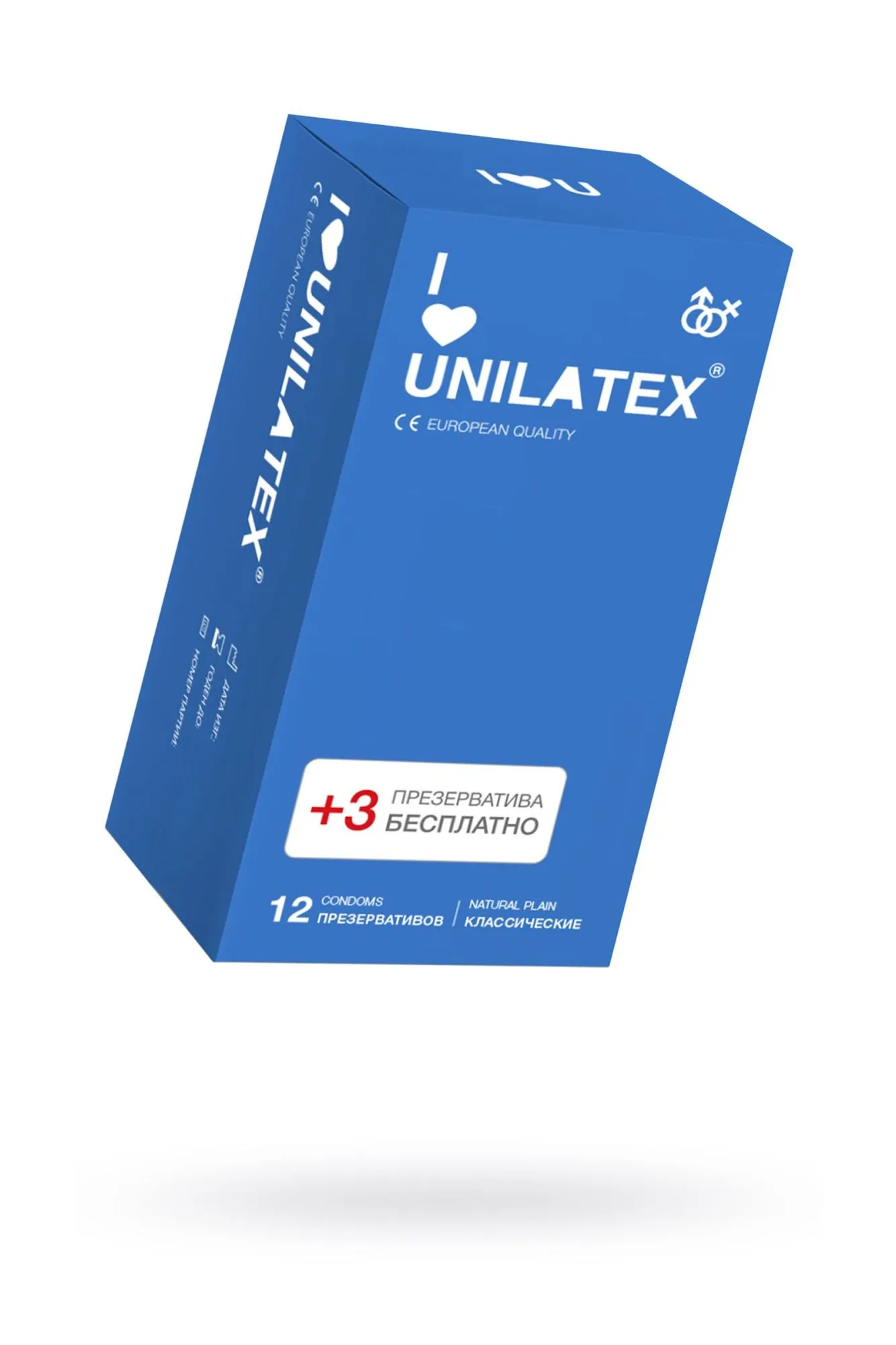 презервативы unilatex, natural plain, гладкие, классические, 15 шт в Перми