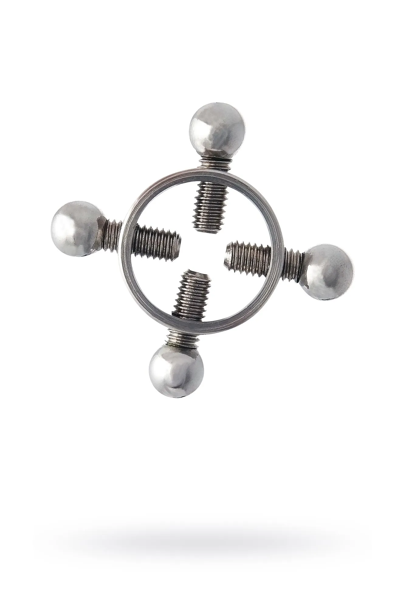 зажимы для сосков metal by toyfa, металл, серебряные, 2,6 см в Перми