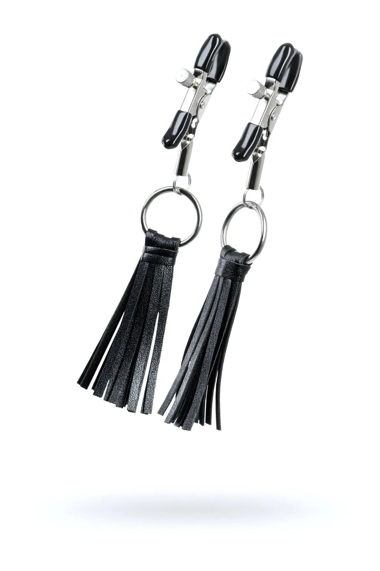 зажимы для сосков toyfa theatre с кисточками, черные в Перми