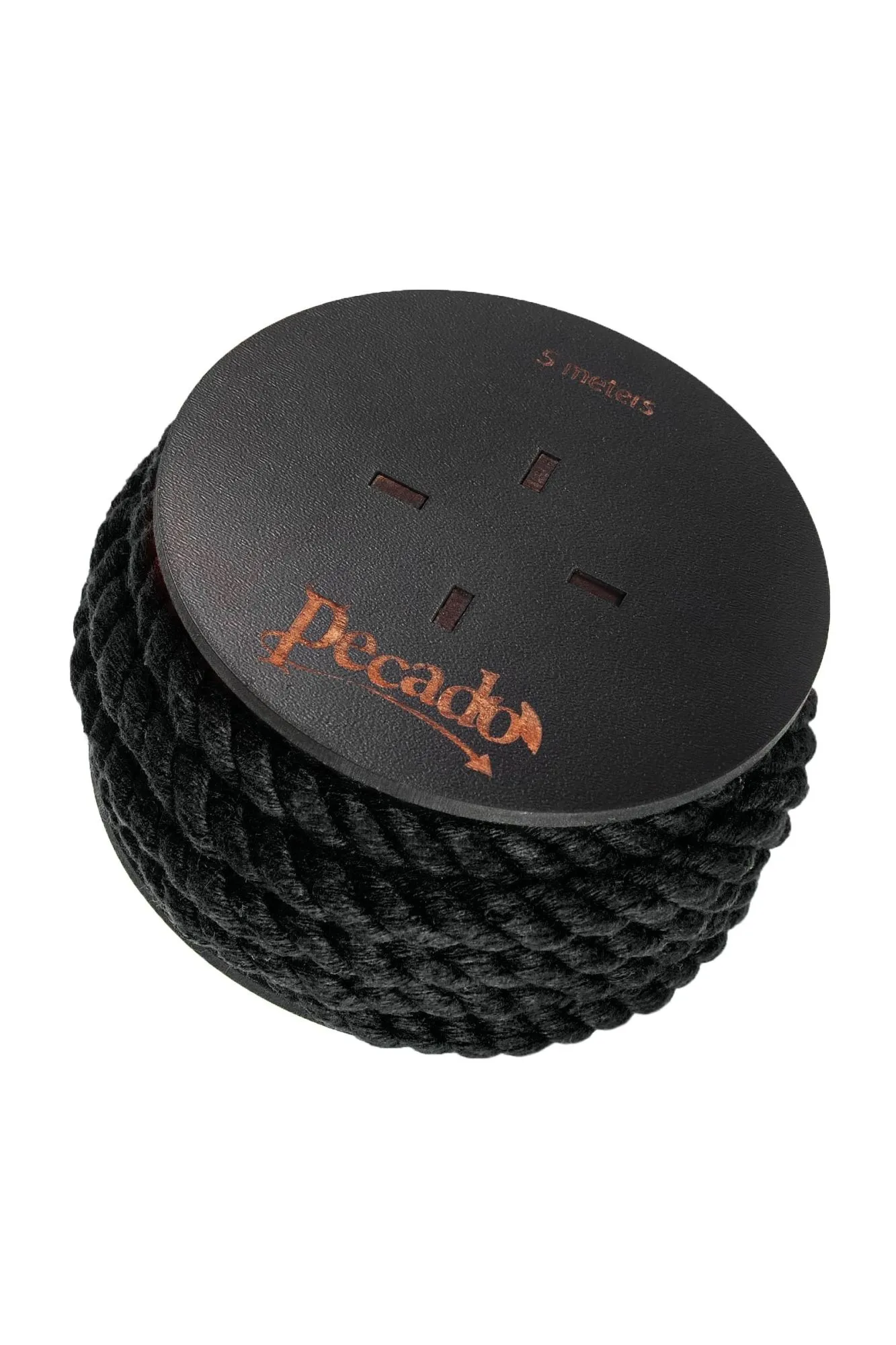 веревка для шибари pecado bdsm, на катушке, хлопок, черная, 5 м в Перми