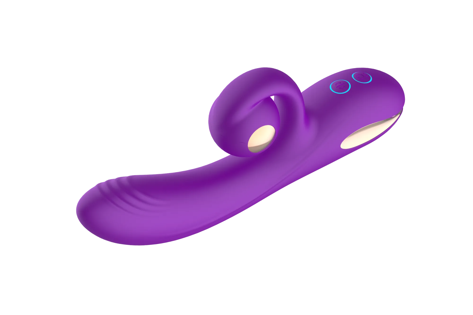 силиконовый вибратор-кролик с функцией вращения sw3052-purple в Перми