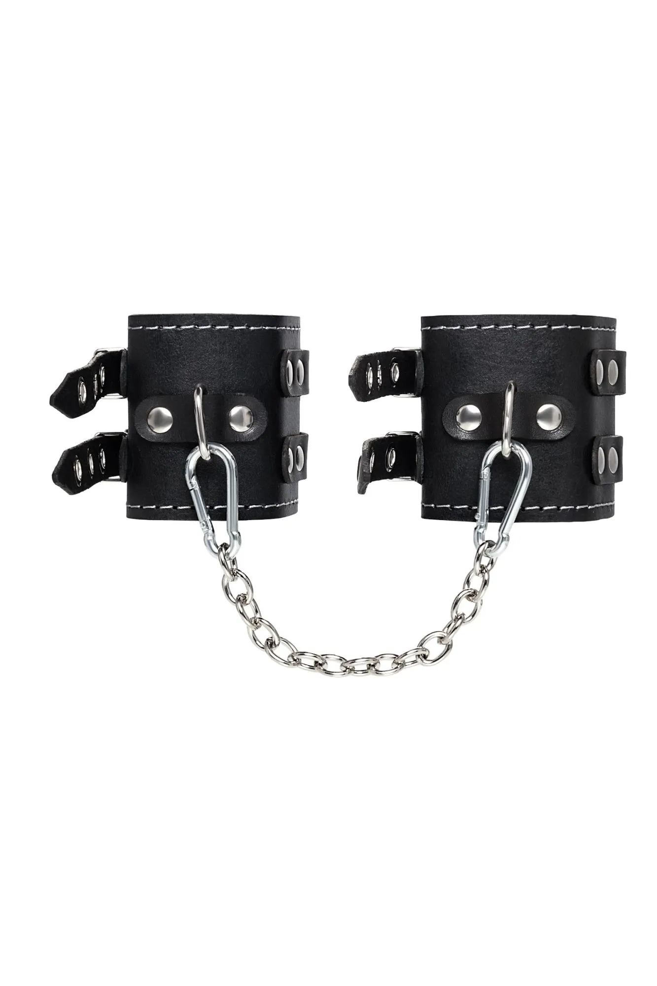 оковы pecado bdsm, с двумя ремнями и красной подкладкой, натуральная кожа, черные в Перми