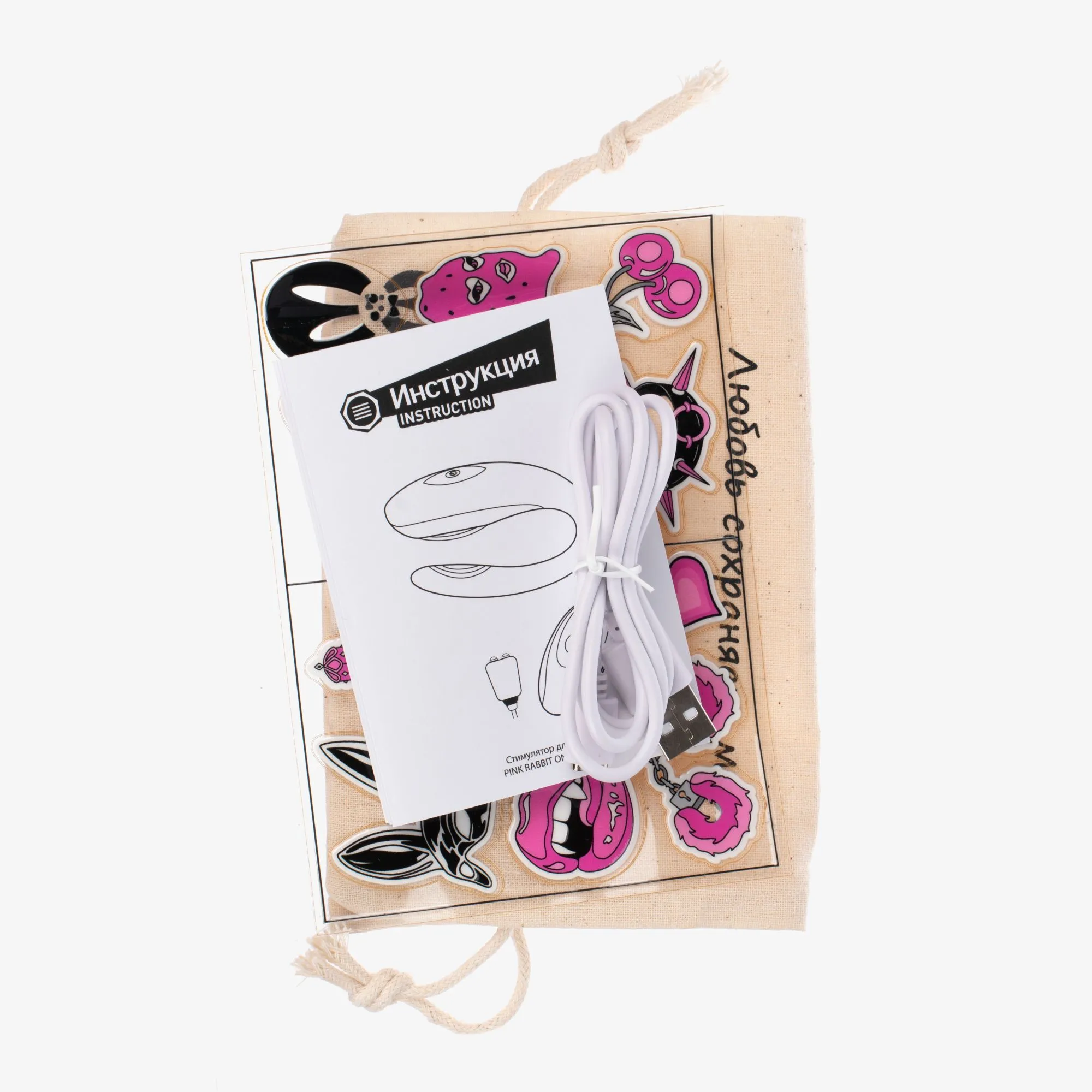 стимулятор для пар pinkrabbit only two, розовый в Перми