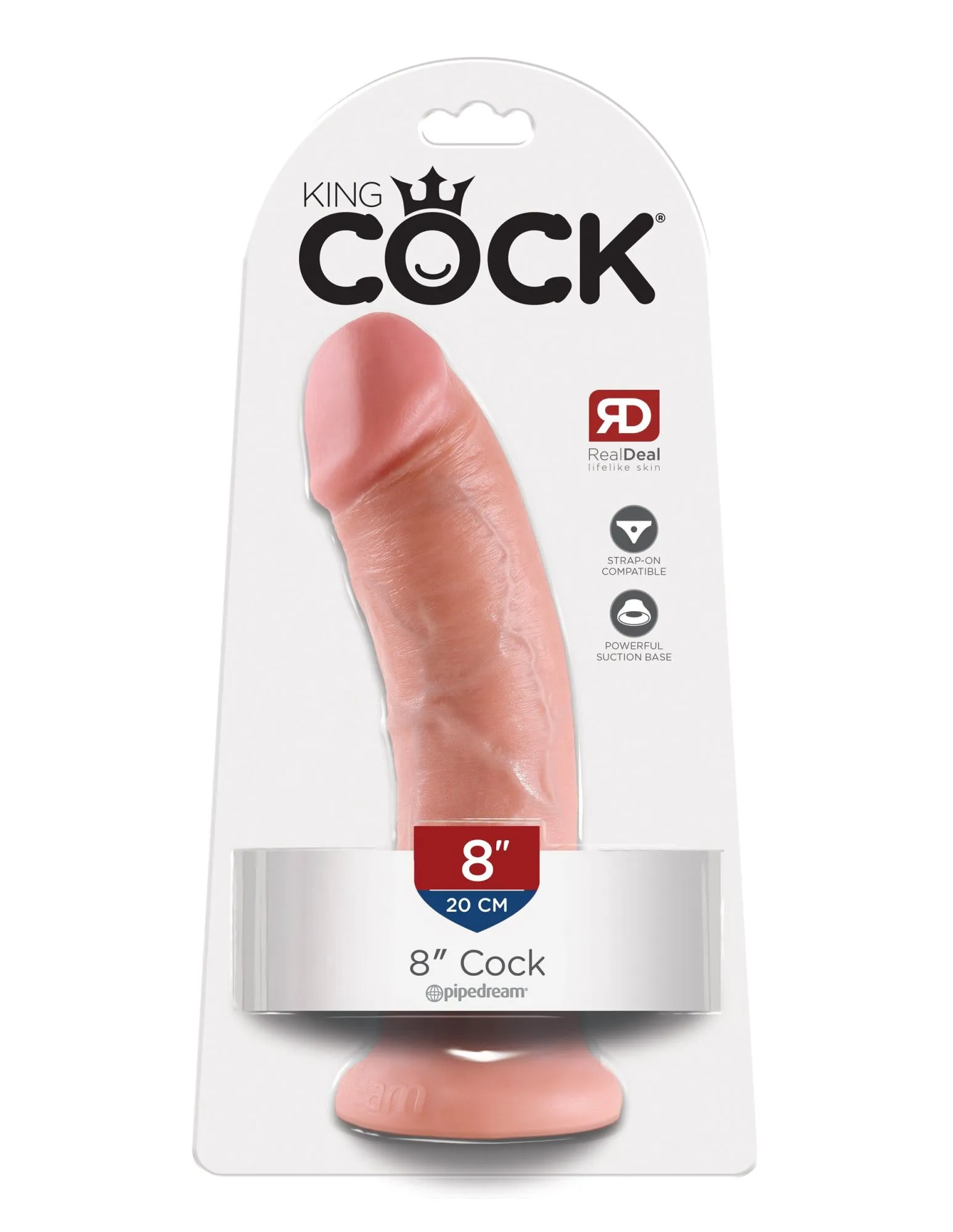 фаллоимитатор king cock 8" cock - flesh pipedream 550321pd в Перми
