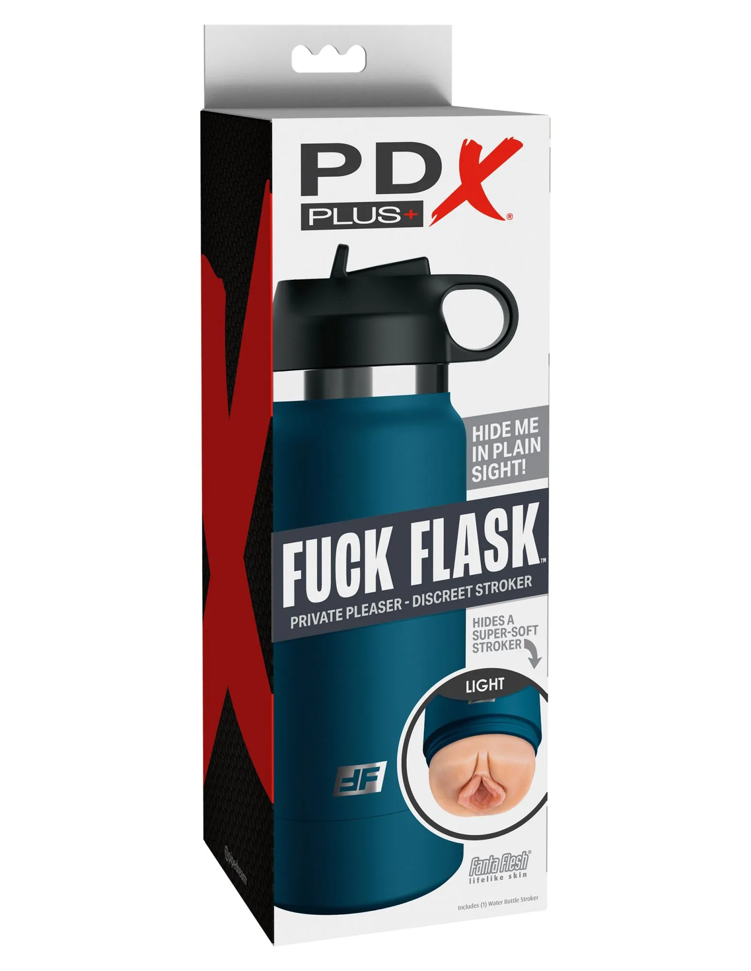 мастурбатор fap flask thrill seeker discreet stroker - black bottle - frosted pipedream rd62721pd в Перми