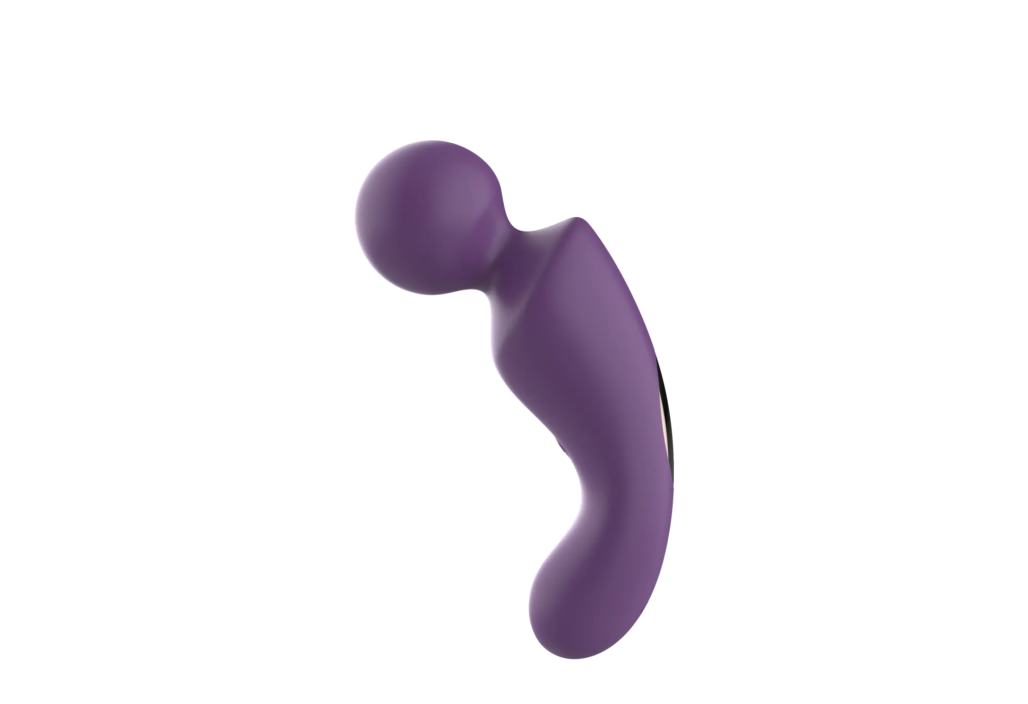 вибратор- вонд с изогнутым корпусом secwell sw24125-purple в Перми