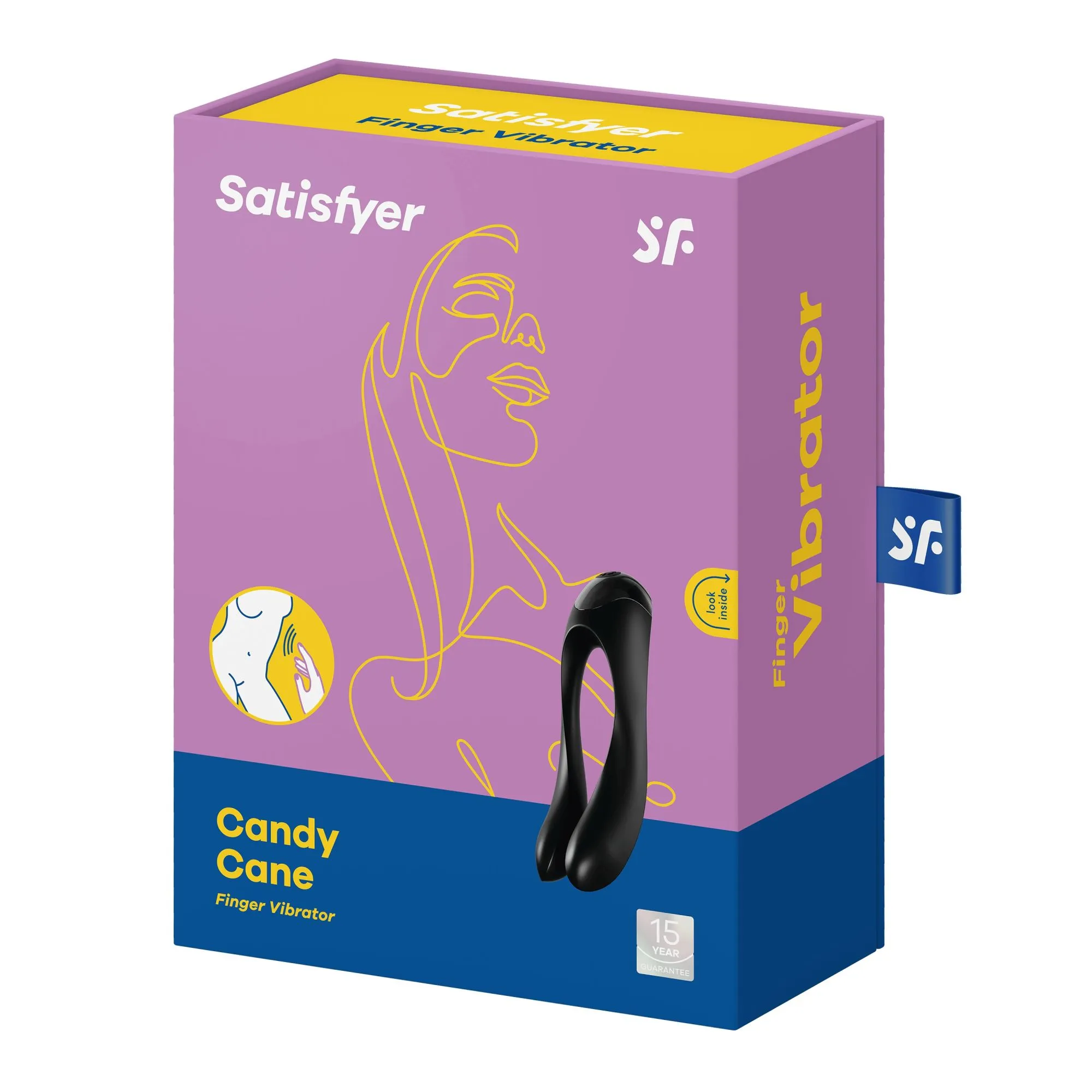 универсальный пальчиковый вибратор satisfyer candy cane black 004136sa в Перми