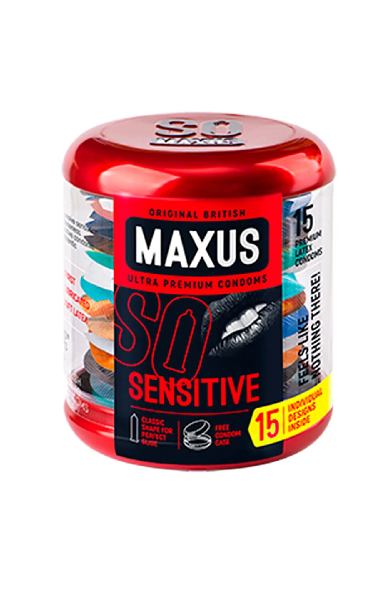 презервативы maxus, ультратонкие, латекс, железный кейс, 18 см, 5,3 см, 15 шт. в Перми