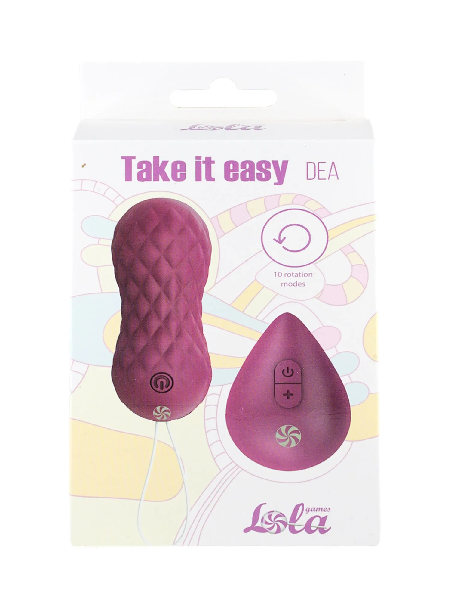 вращающиеся виброшарики на пульте take it easy dea purple 9021-06lola в Перми