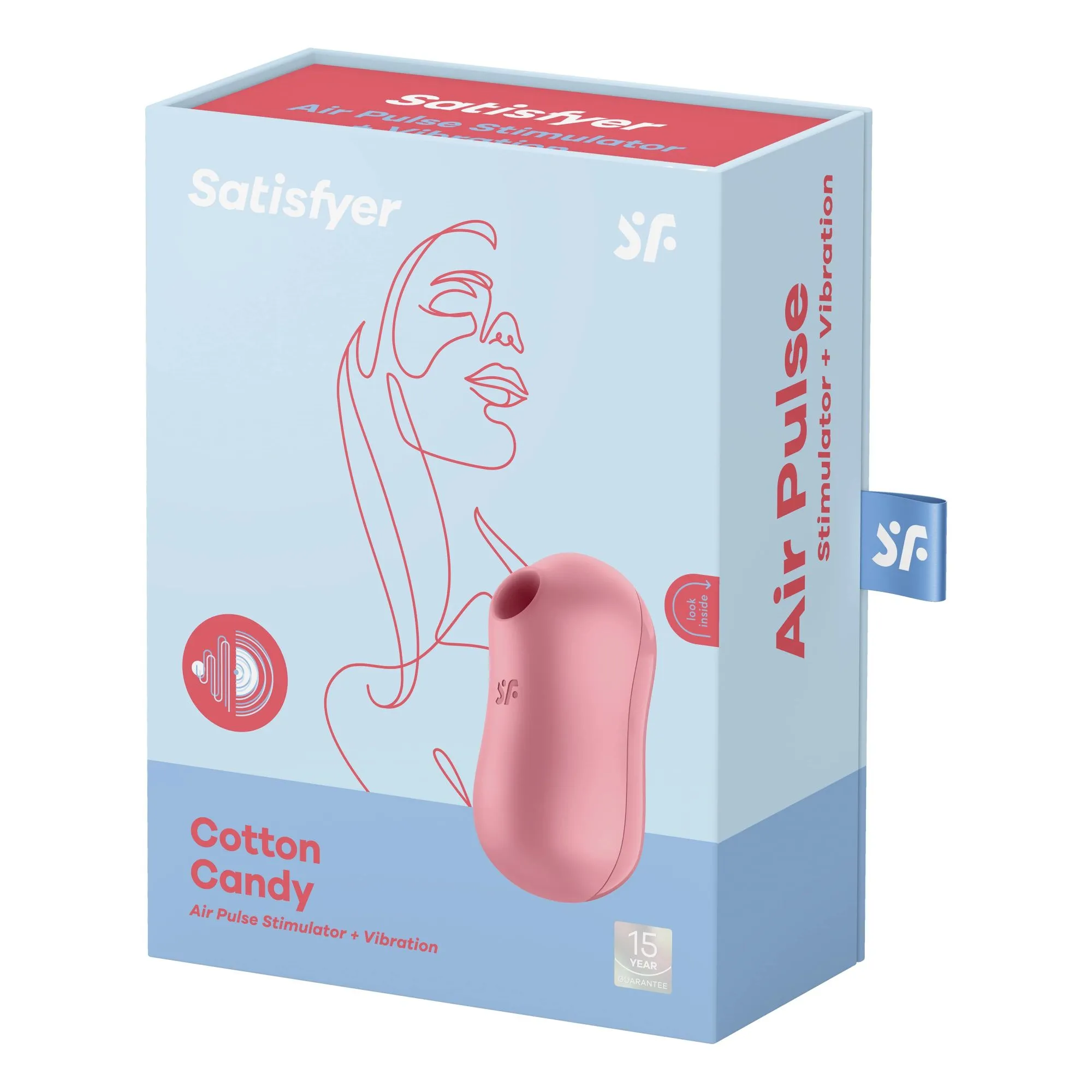 вакуумный массажер satisfyer cotton candy light red 037219sa в Перми