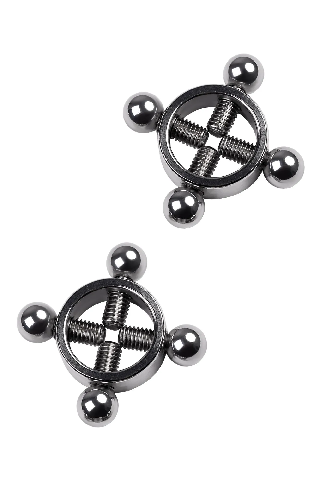 зажимы для сосков metal by toyfa, металл, серебряные, 2,6 см в Перми