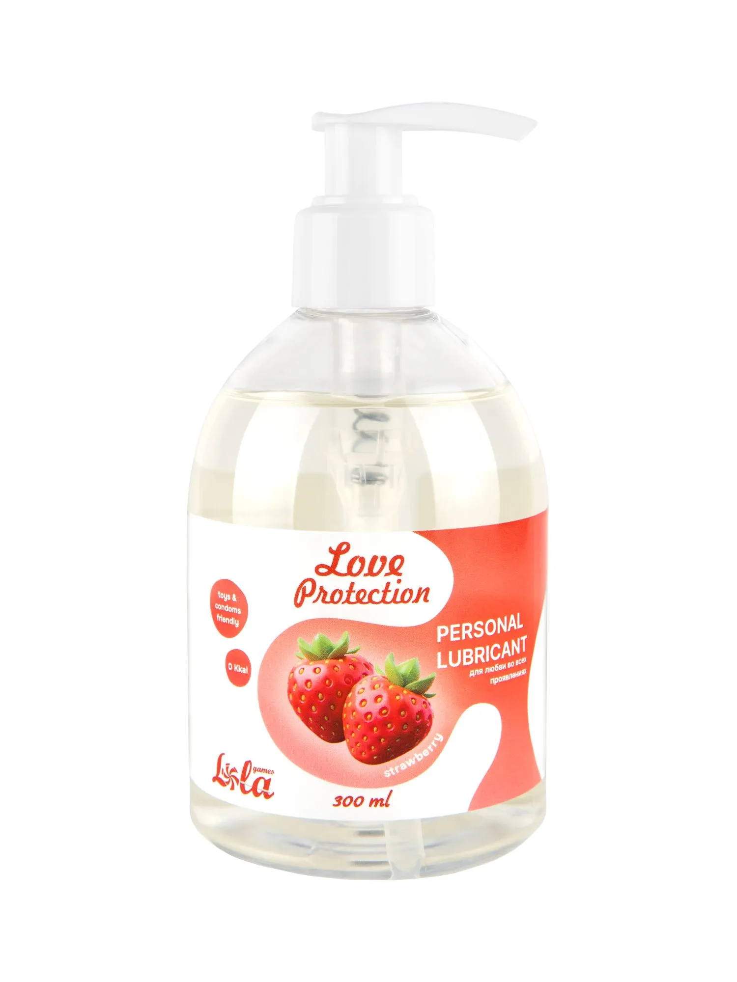 лубрикант на водной основе lola games love protection strawberry 300ml 1831-02lola в Перми