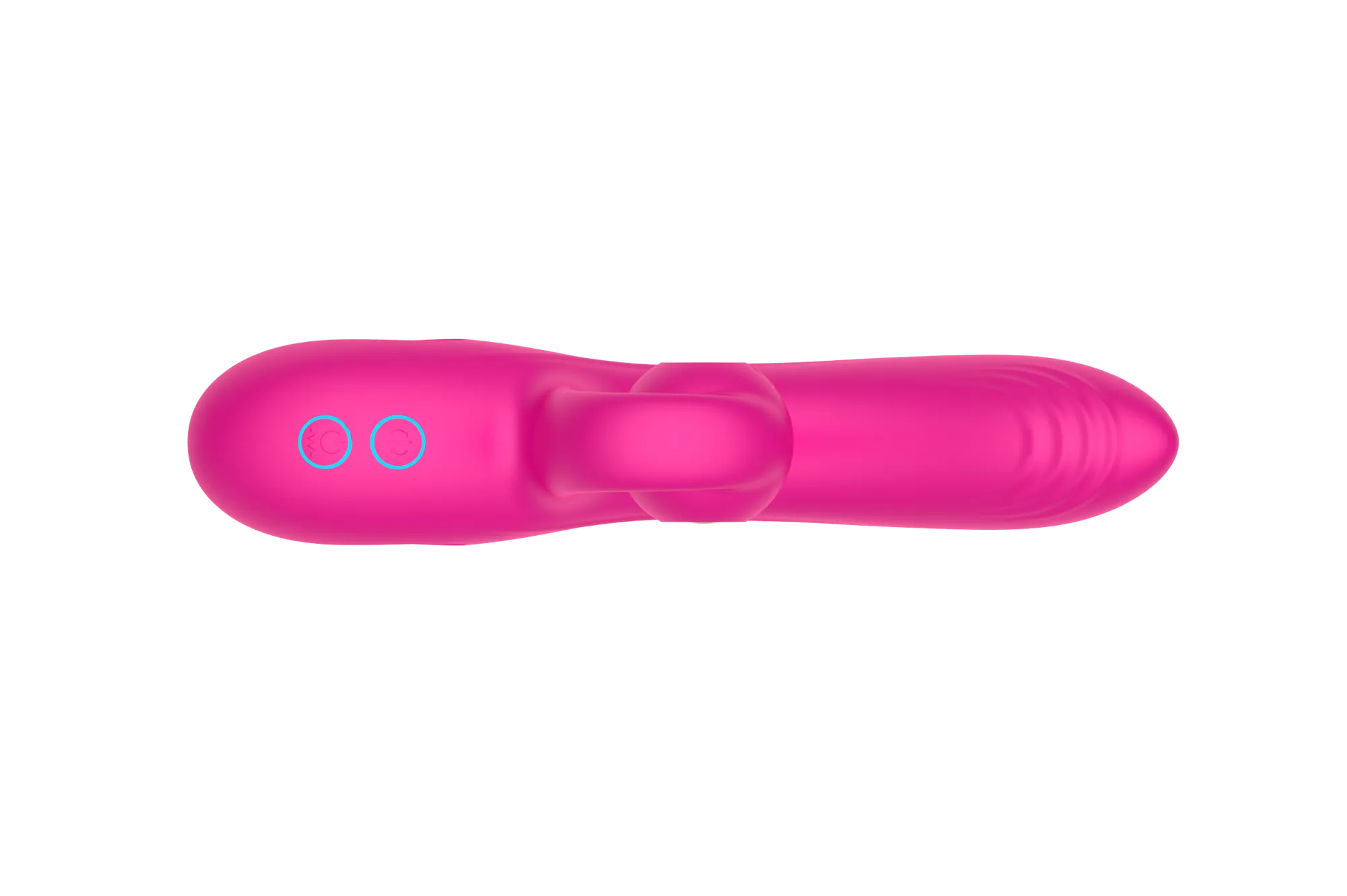 силиконовый вибратор-кролик с функцией вращения sw3052-hot-pink в Перми