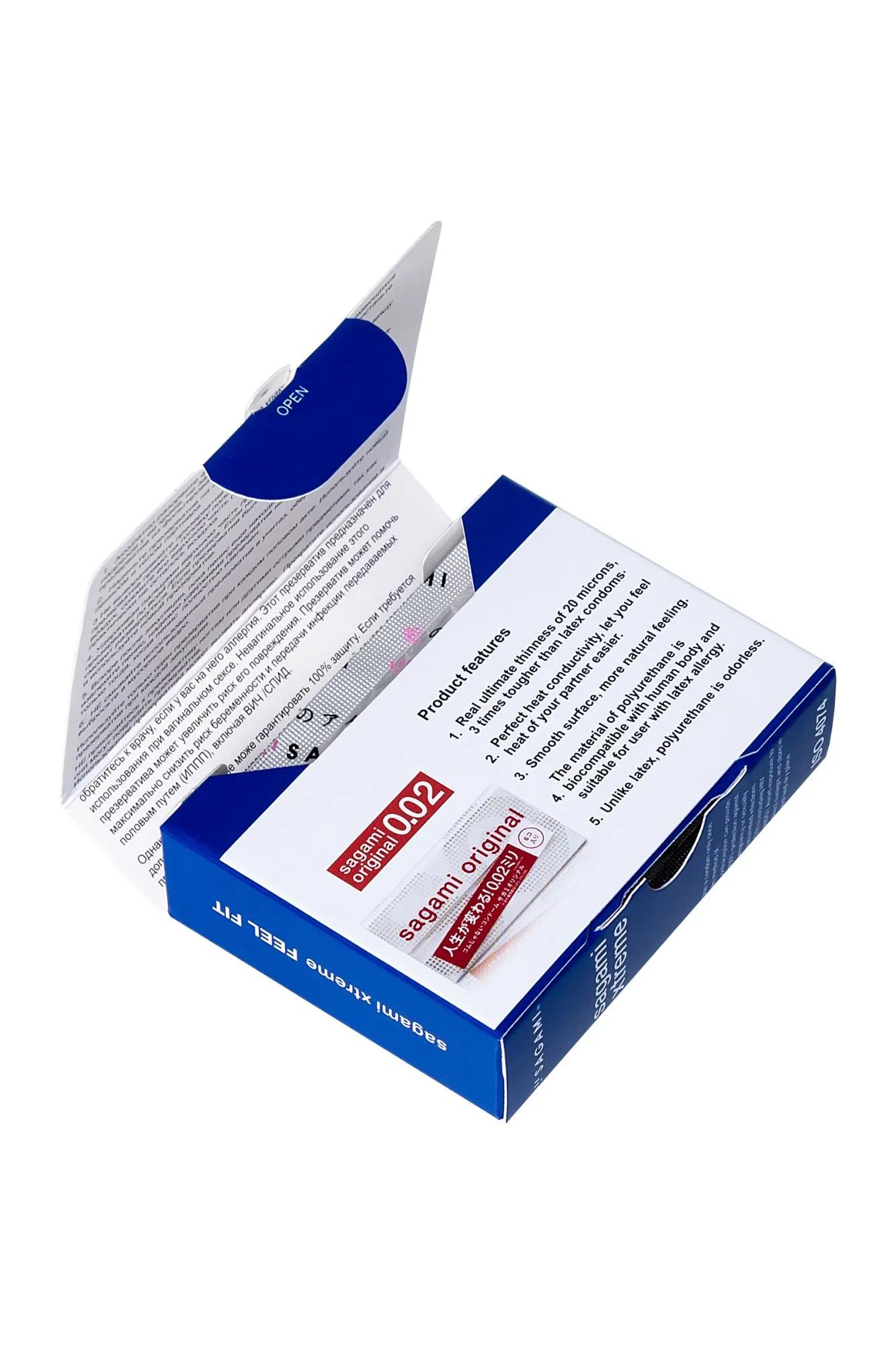 презервативы sagami, extreme, feel fit, гладкие, 19 см, 5,1 см, 3 шт. в Перми