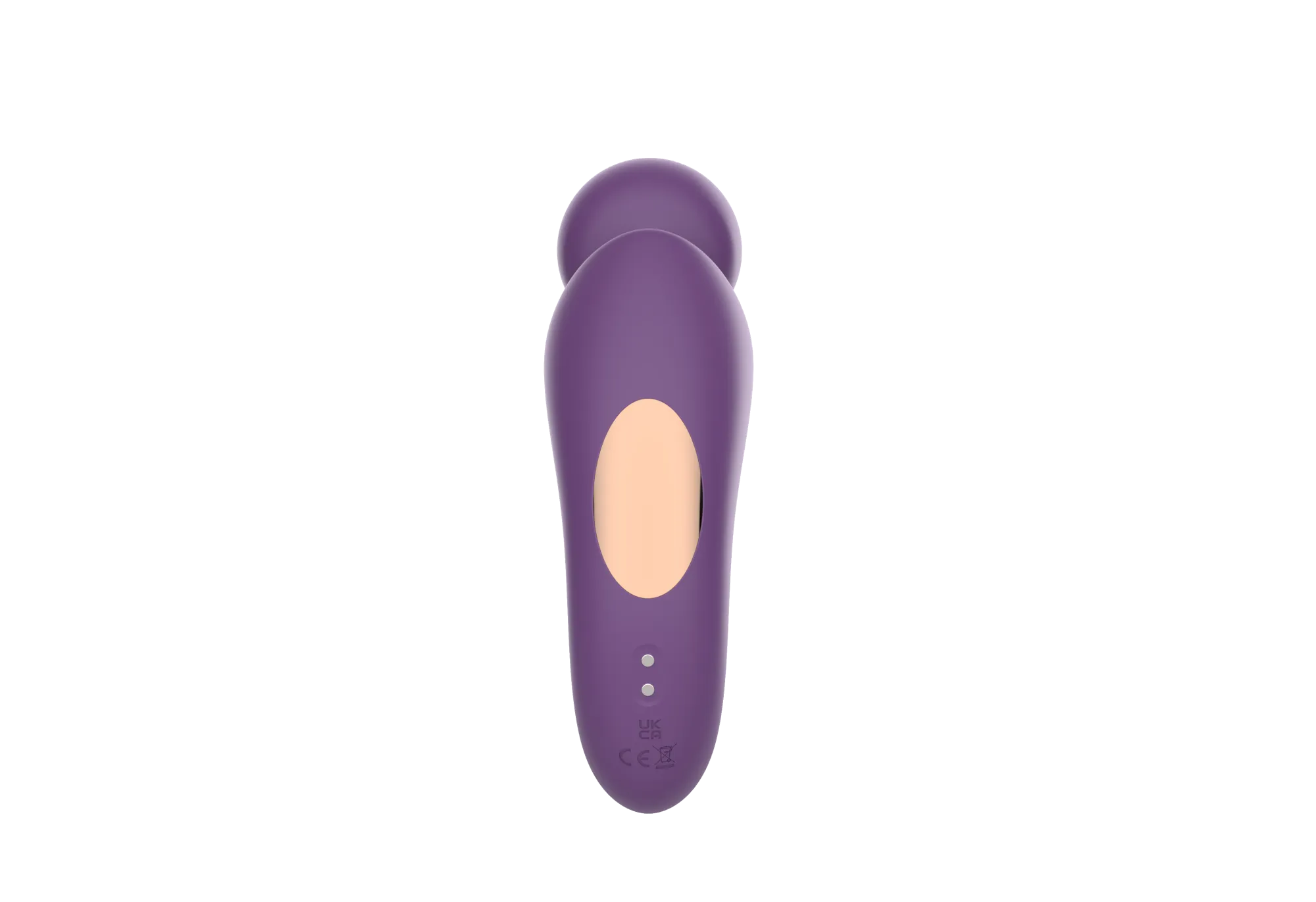 вибратор- вонд с изогнутым корпусом secwell sw24125-purple в Перми