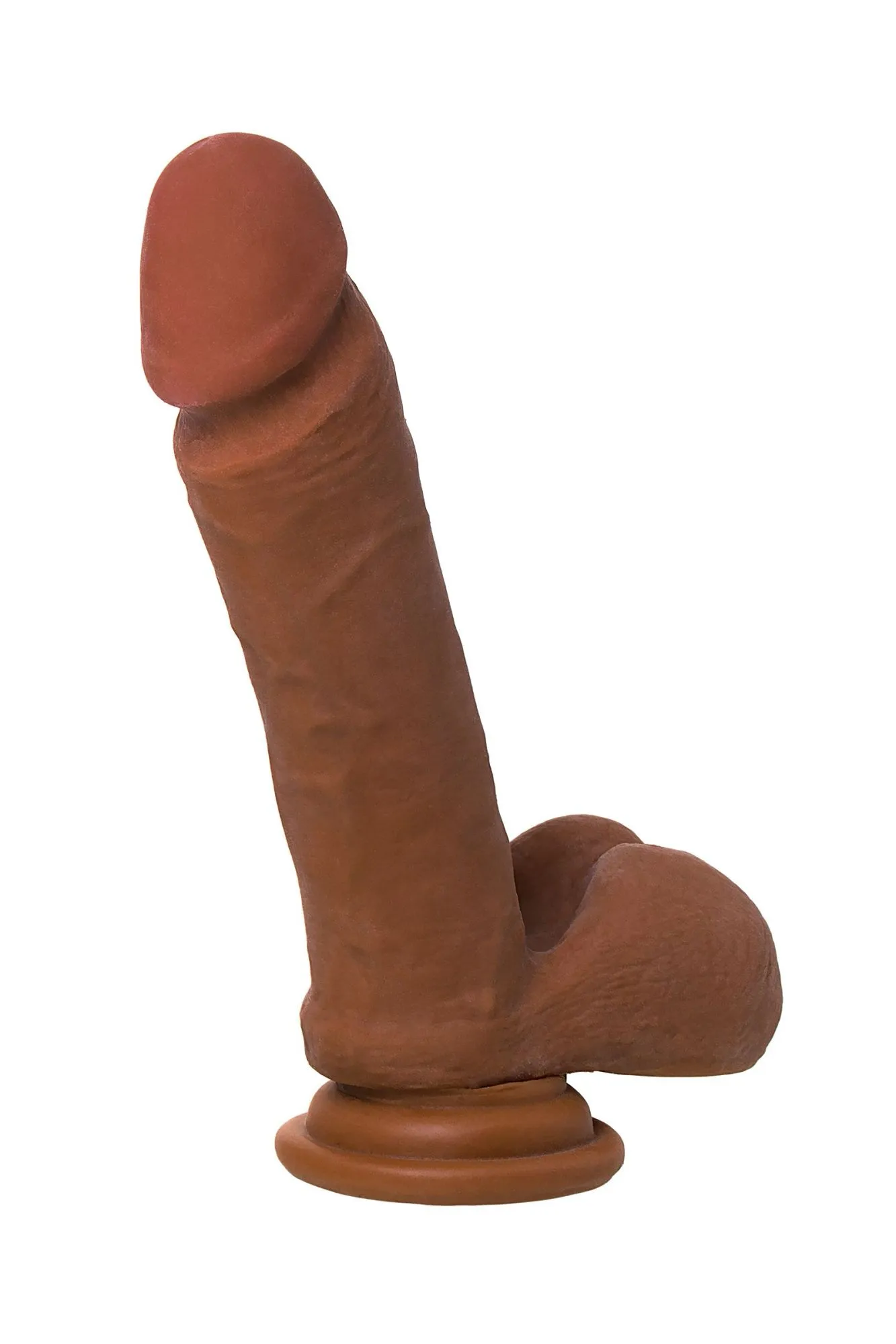 реалистичный фаллоимитатор toyfa realstick elite mulatto, коричневый, 16 см в Перми