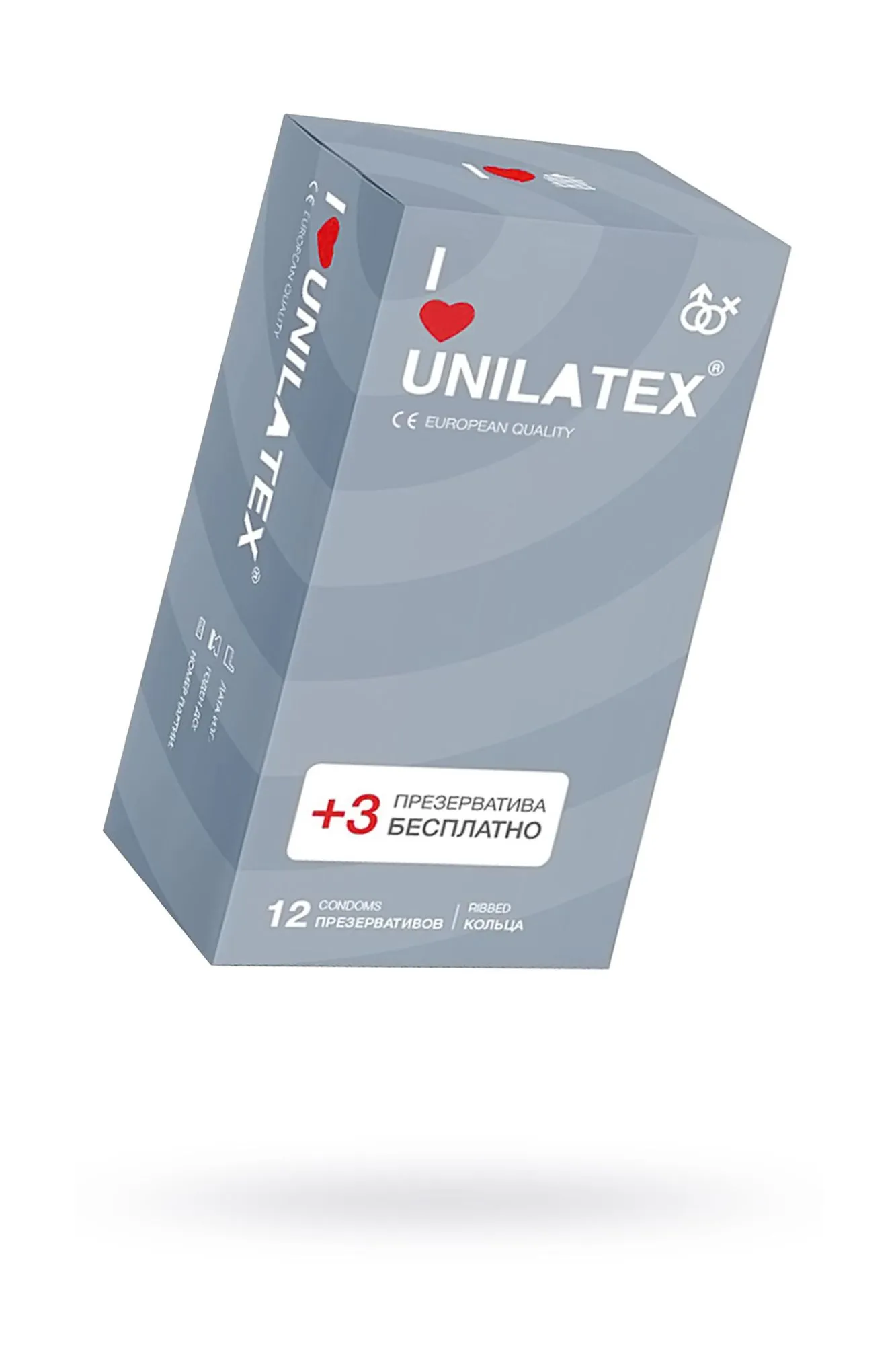 презервативы unilatex, ribbed, латекс, ребристые, 19 см, 5,4 см, 15 шт. в Перми