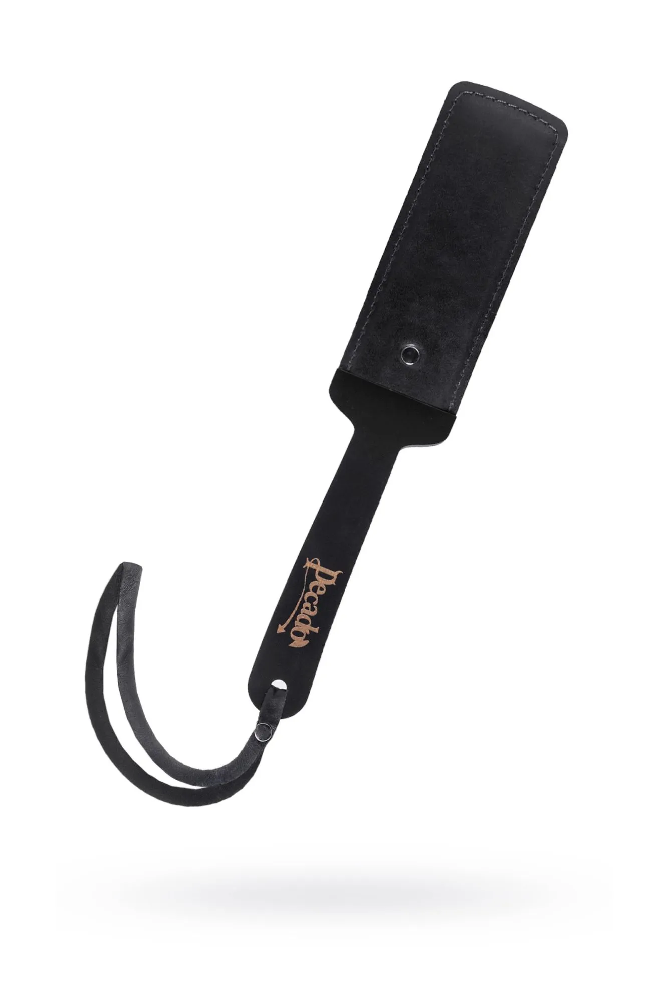 паддл pecado bdsm, твердый, натуральная кожа и дерево, черный в Перми