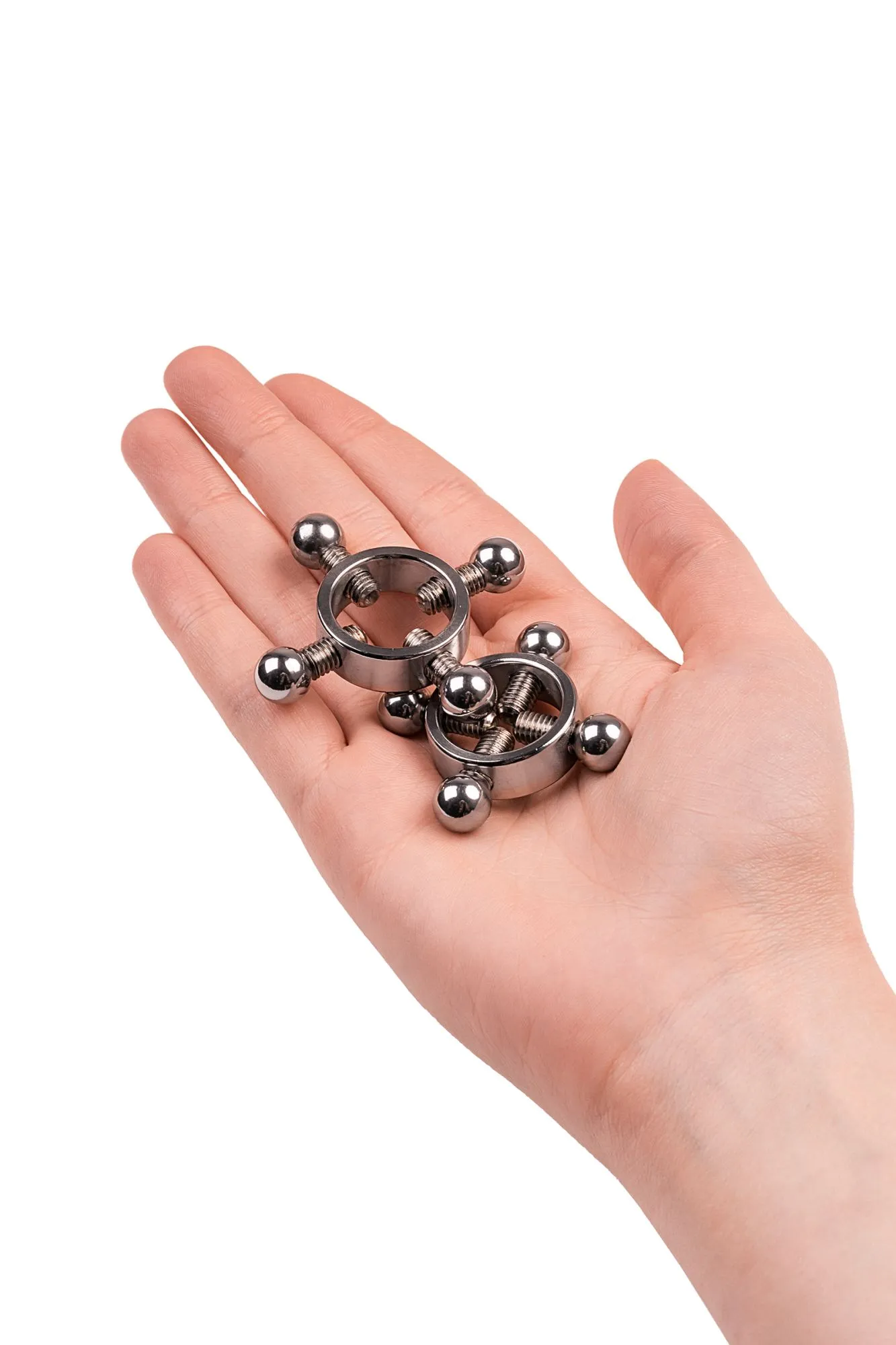 зажимы для сосков metal by toyfa, металл, серебряные, 2,6 см в Перми