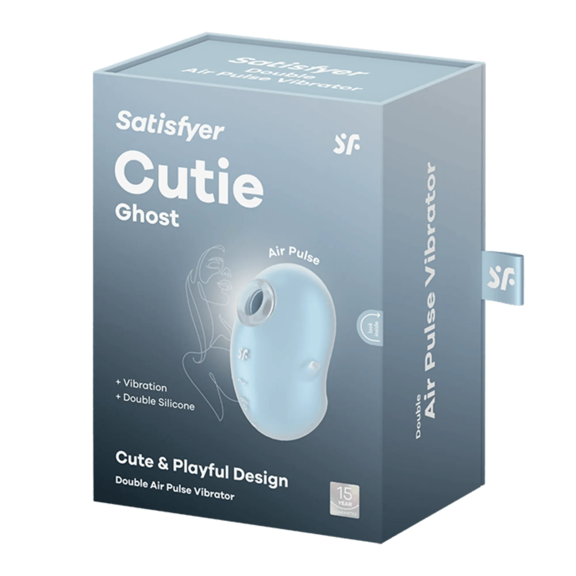 вакуумный массажер satisfyer cutie ghost light blue 067759sa в Перми