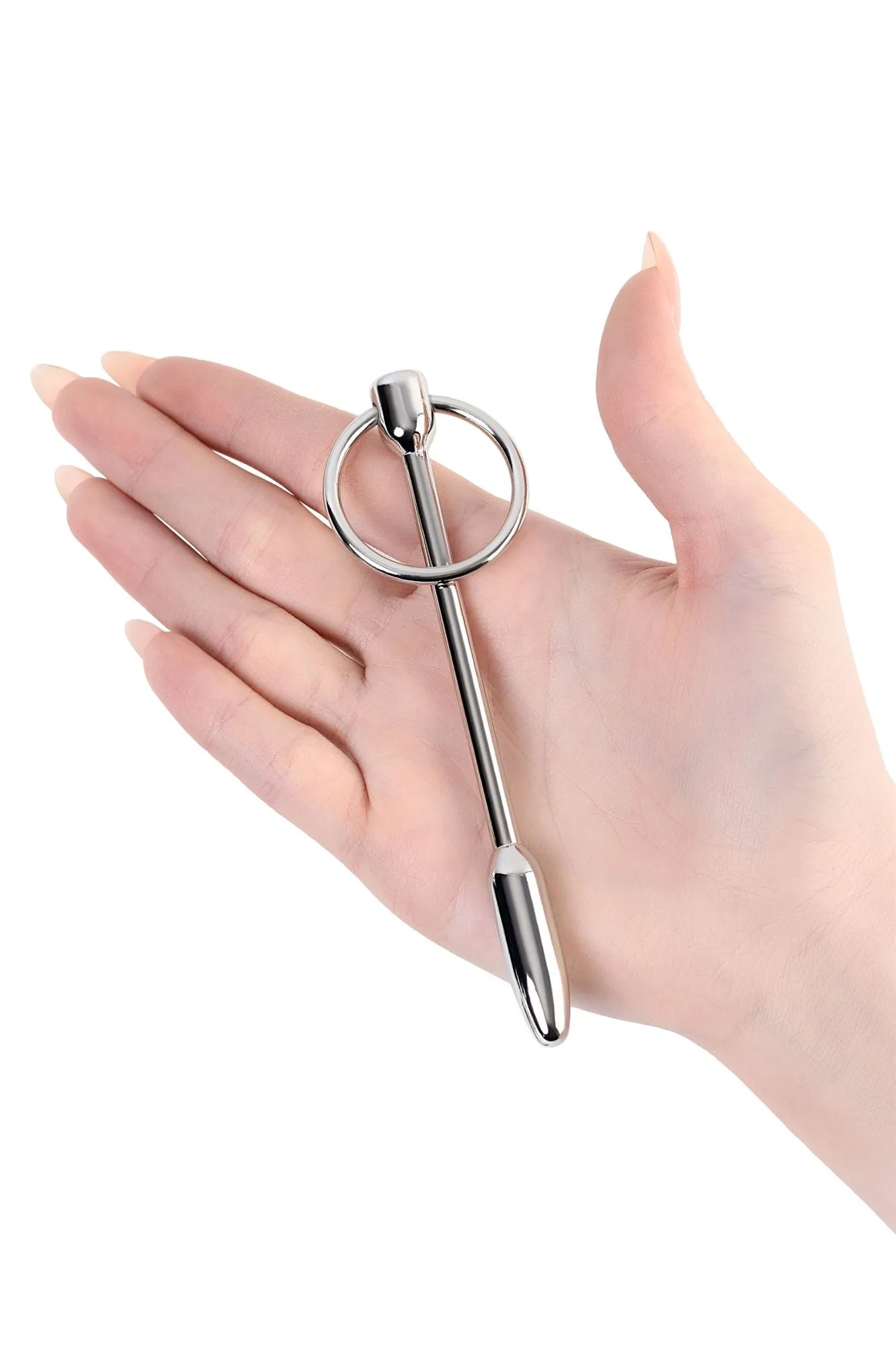 уретральный плаг-пуля toyfa metal с кольцом в основании, серебряный в Перми