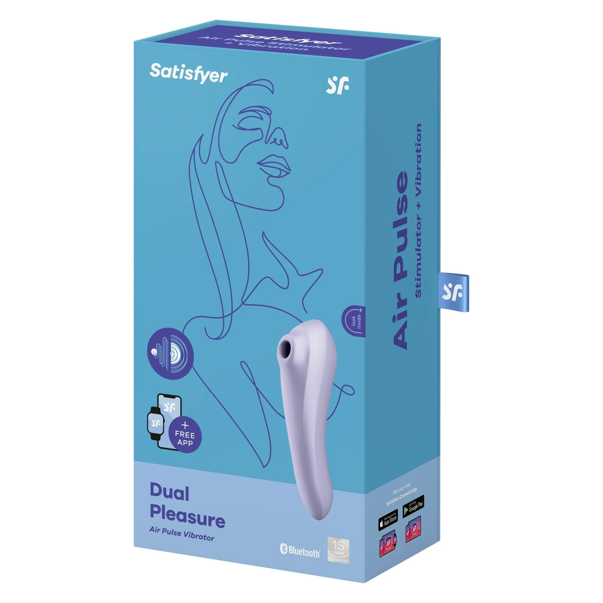 вакуумный массажер satisfyer dual pleasure mauve 003108sa в Перми