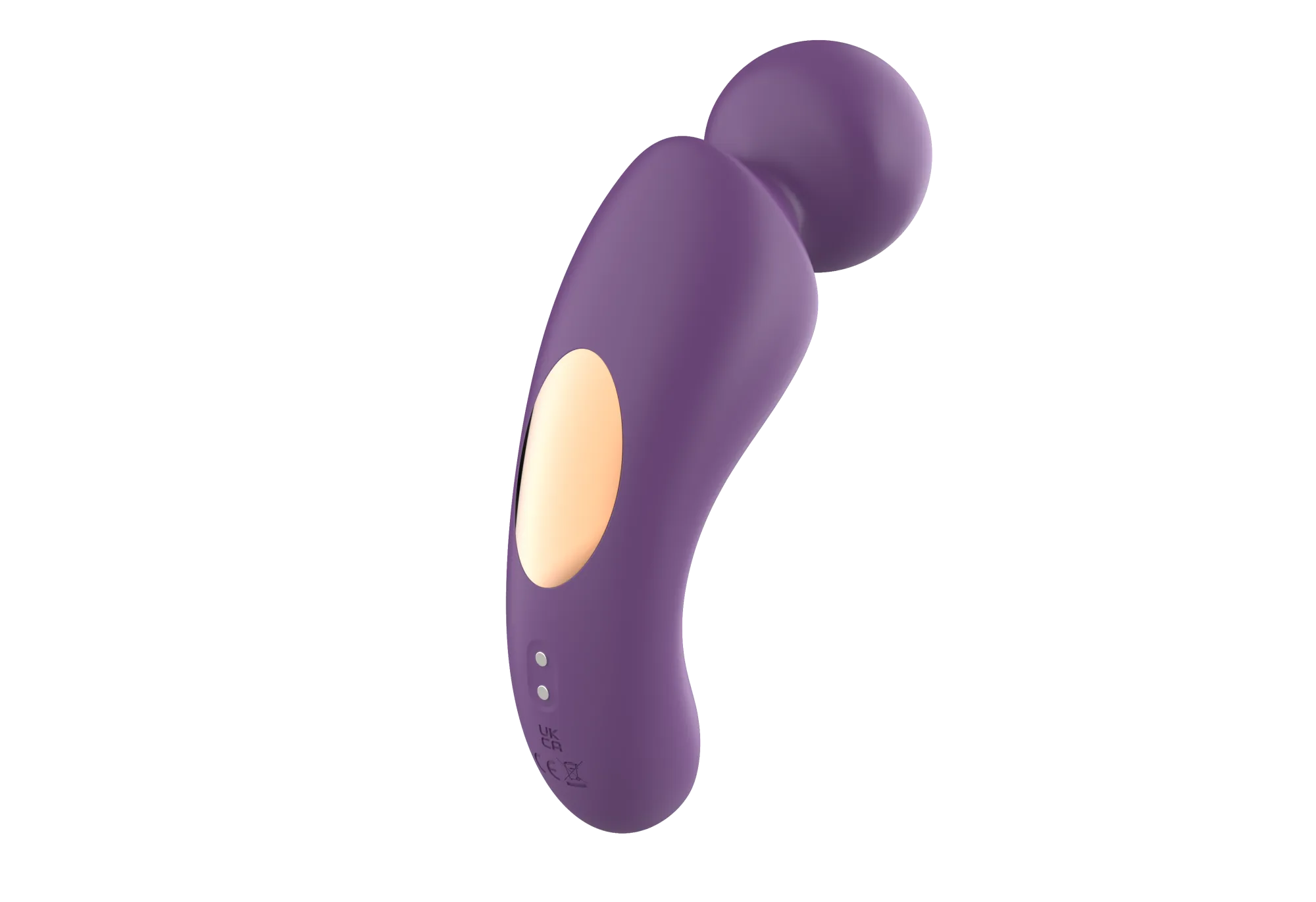 вибратор- вонд с изогнутым корпусом secwell sw24125-purple в Перми
