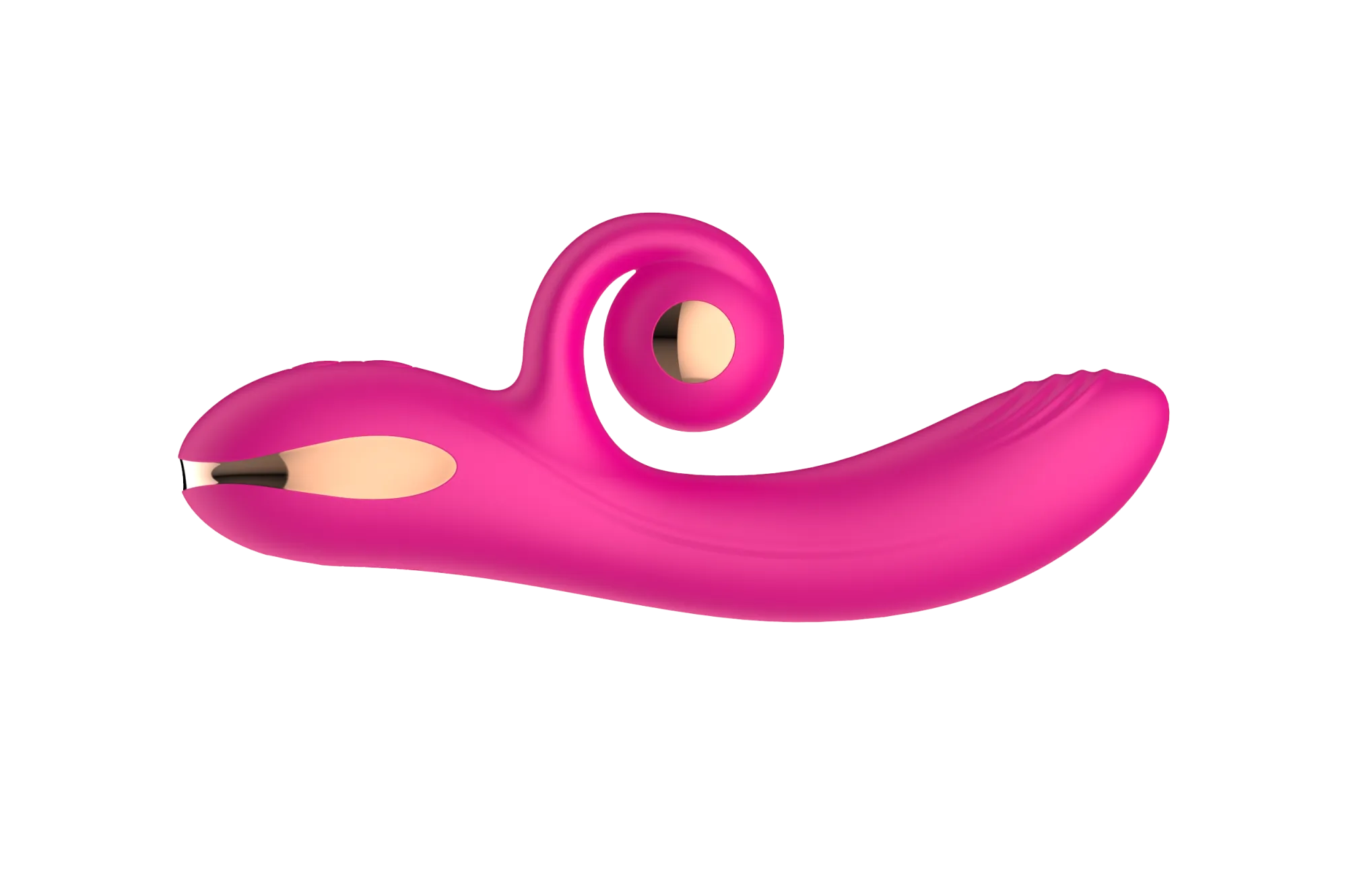 силиконовый вибратор-кролик с функцией вращения sw3052-hot-pink в Перми
