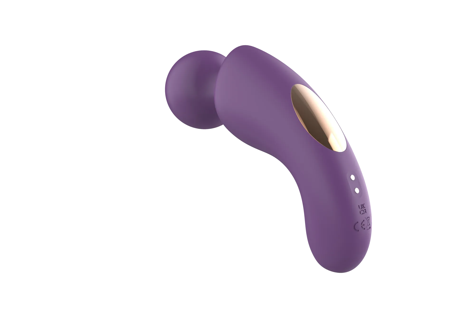 вибратор- вонд с изогнутым корпусом secwell sw24125-purple в Перми
