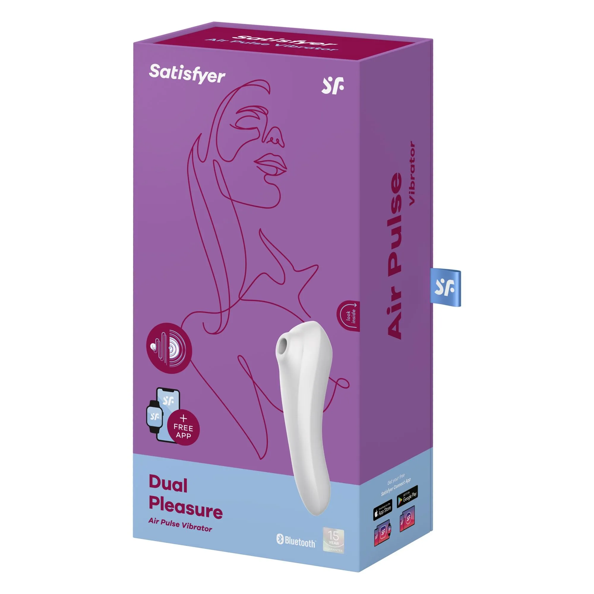 вакуумный массажер satisfyer dual pleasure white 003092sa в Перми
