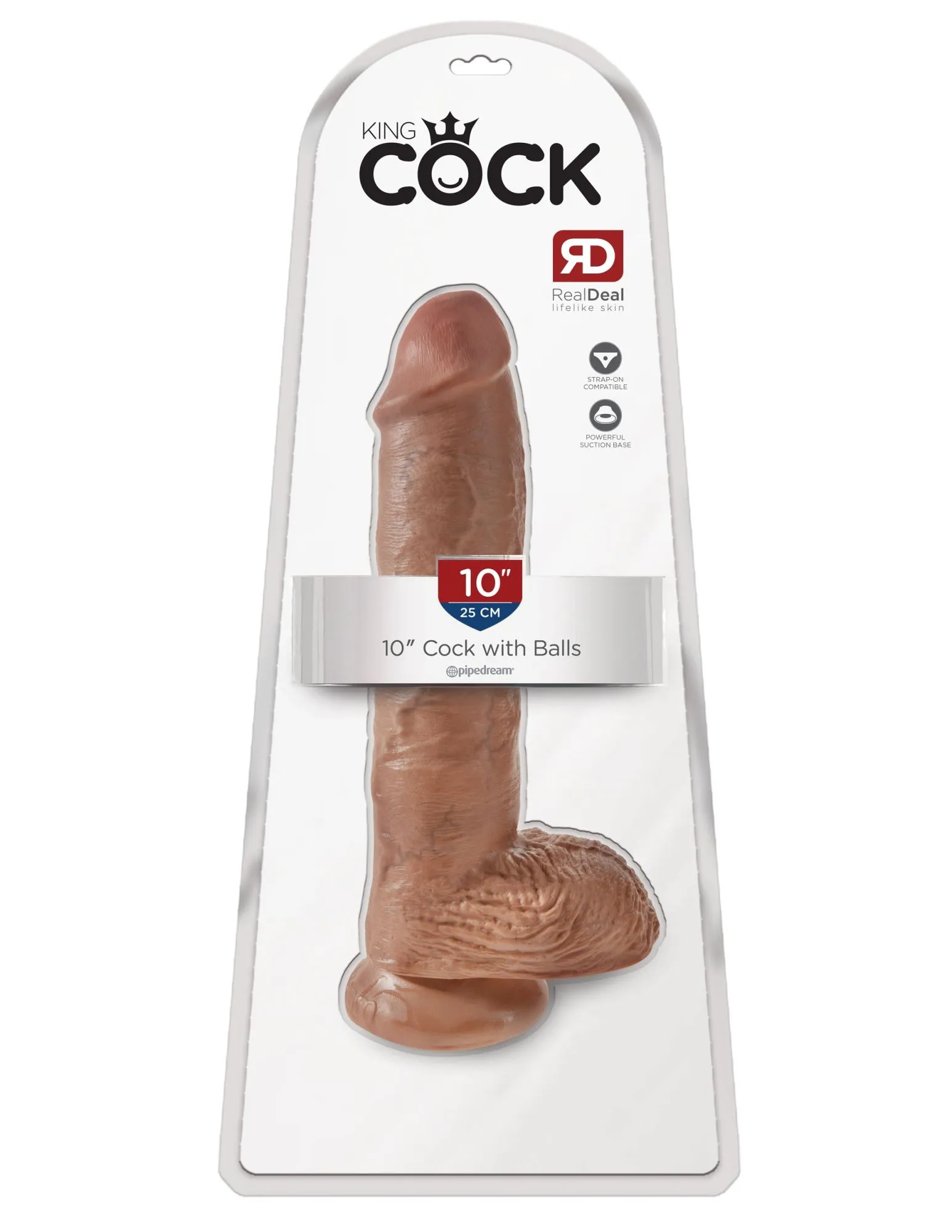 фаллоимитатор king cock 25 см мулат cock with balls pipedream 550922pd в Перми