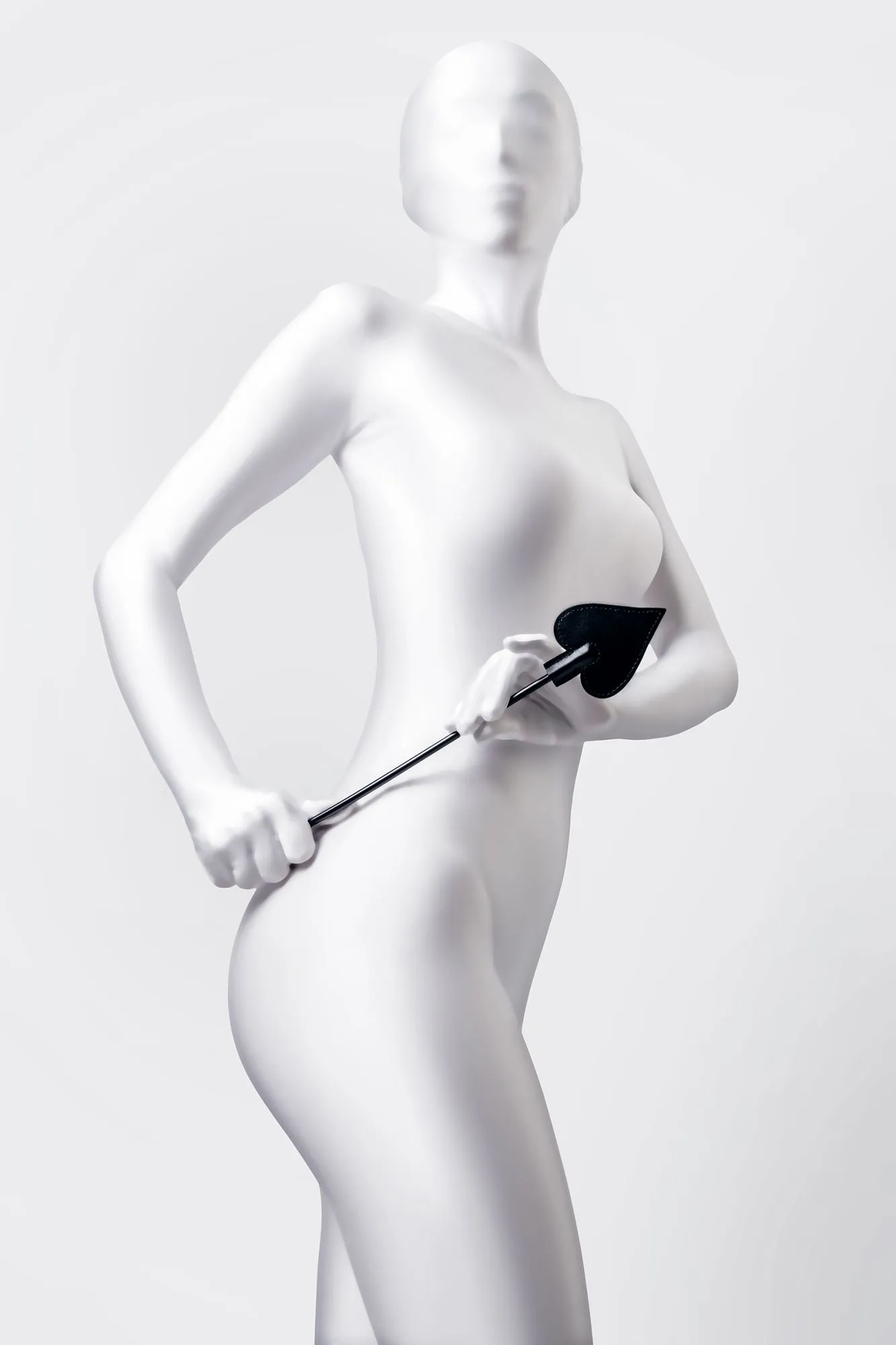 стек anonymo #0007, pu кожа, черный, 36 см в Перми