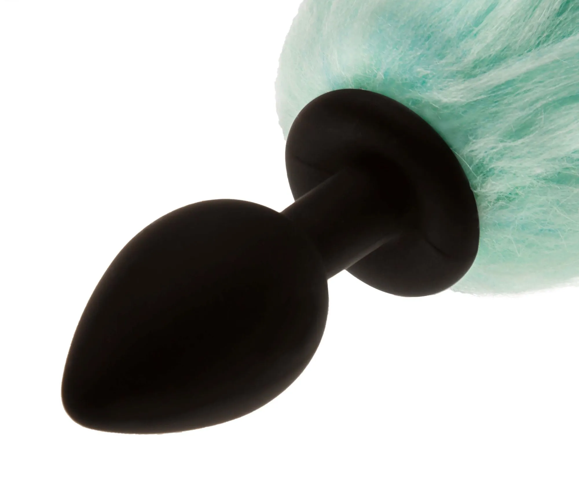 led пробка с длинным хвостом силиконовая, бирюзовая в Перми