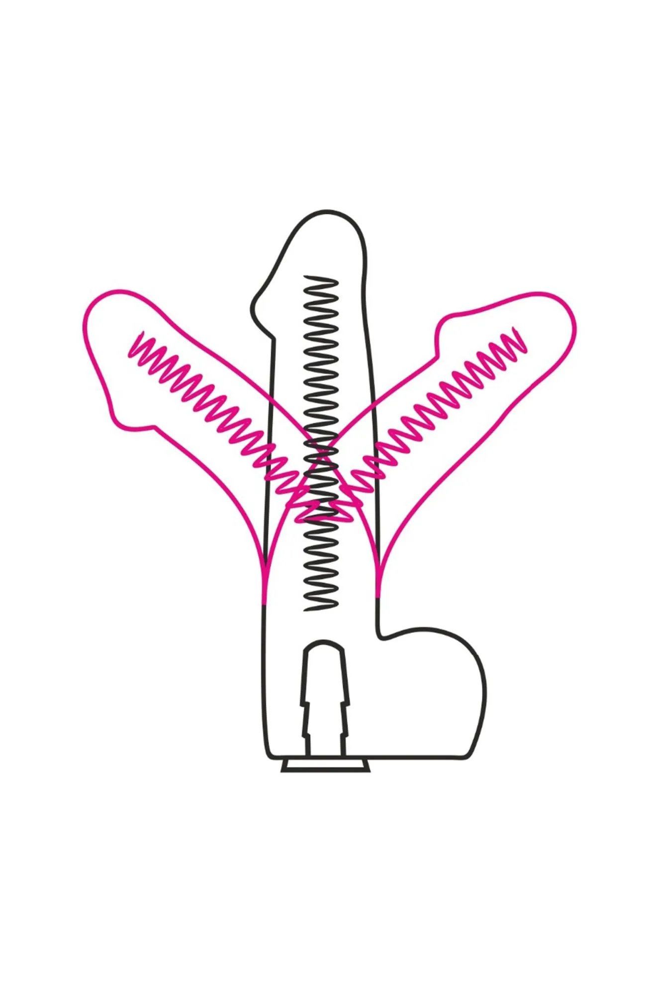 фаллоимитатор неоскин на присоске flex & fix sistem lovetoy, tpr, телесный, 21 см в Перми