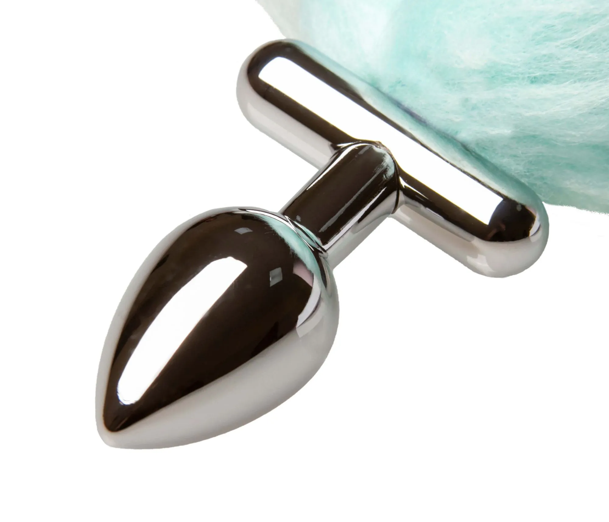 led пробка c длинным хвостом металлическая, бирюзовая в Перми