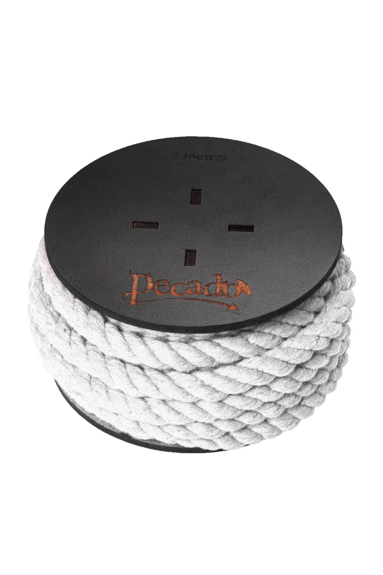 веревка для шибари pecado bdsm, на катушке, хлопок, белая, 5 м в Перми