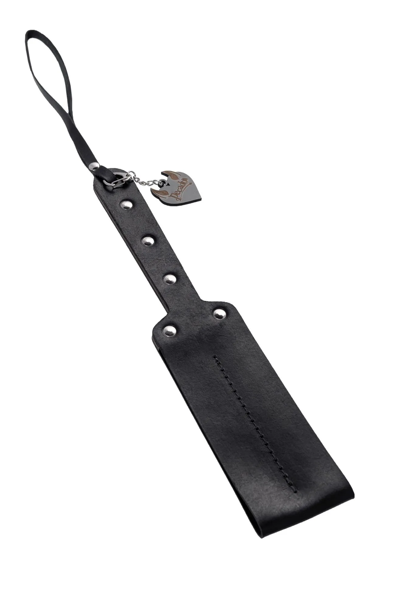 паддл pecado bdsm, мягкий, натуральная кожа и дерево, черный в Перми