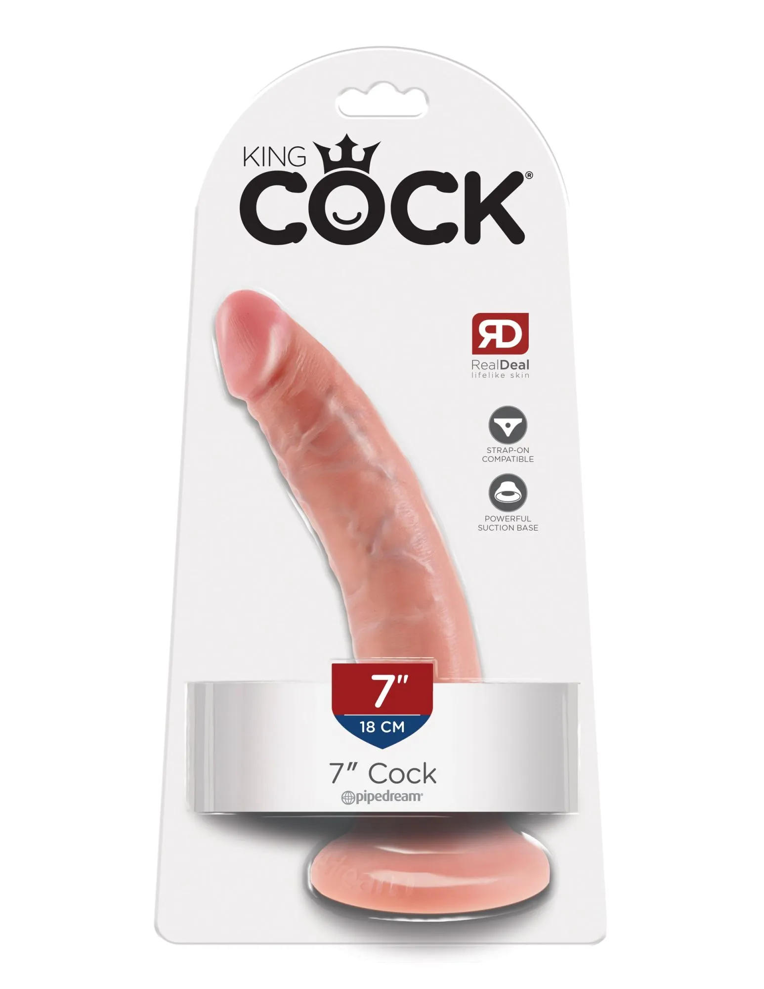 фаллоимитатор king cock 7" cock - flesh pipedream 550221pd в Перми