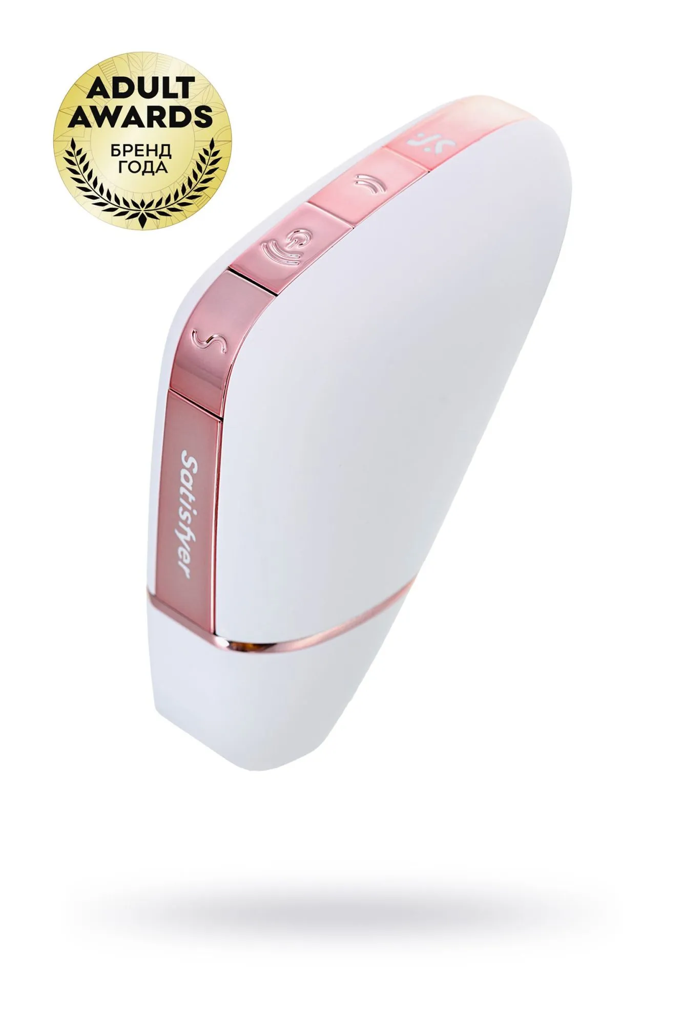 вакуум-волновой бесконтактный стимулятор клитора satisfyer love triangle, силикон, белый, 8,8 см. в Перми