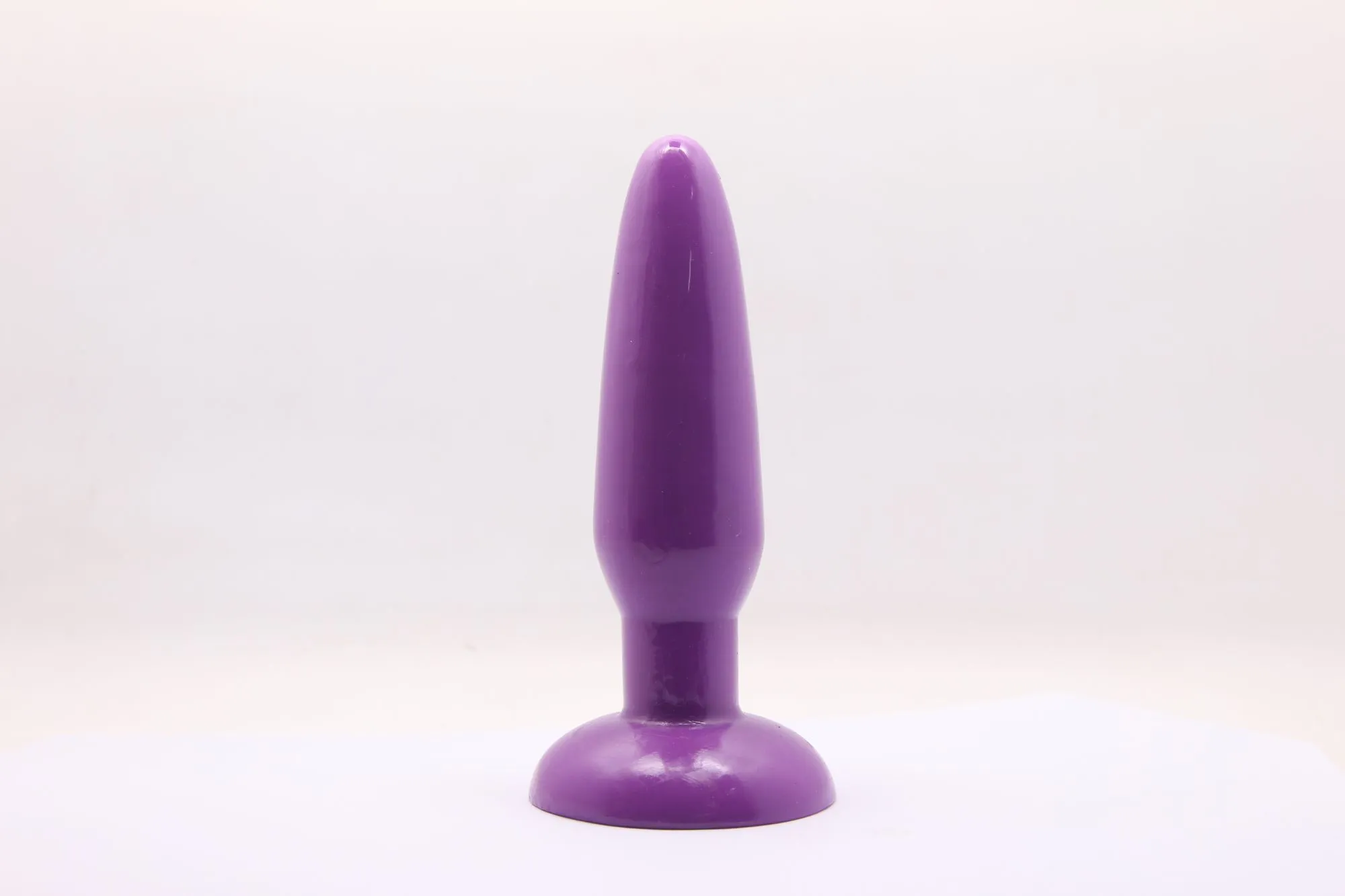 анальная пробка с присоской 3,7 см purple bi-017001r в Перми