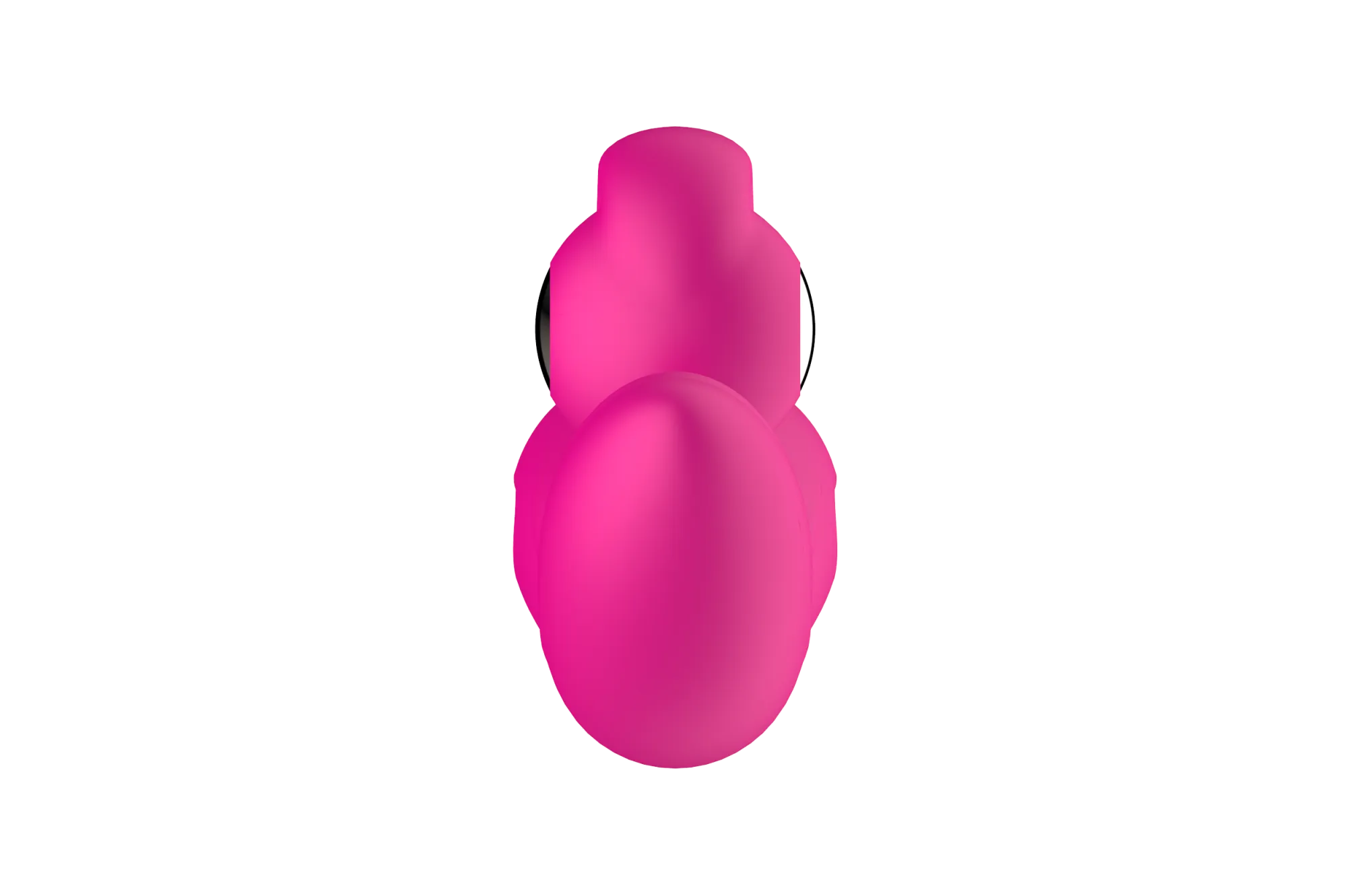 силиконовый вибратор-кролик с функцией вращения sw3052-hot-pink в Перми