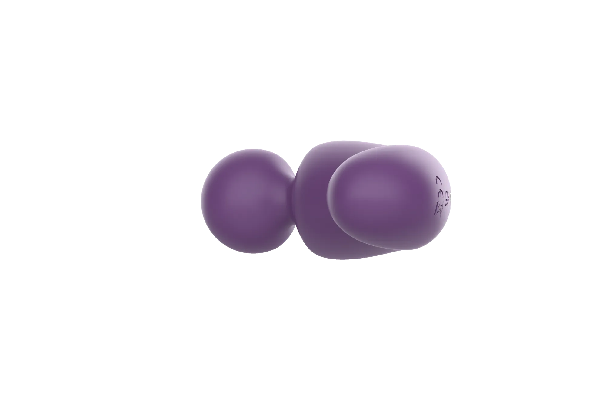 вибратор- вонд с изогнутым корпусом secwell sw24125-purple в Перми